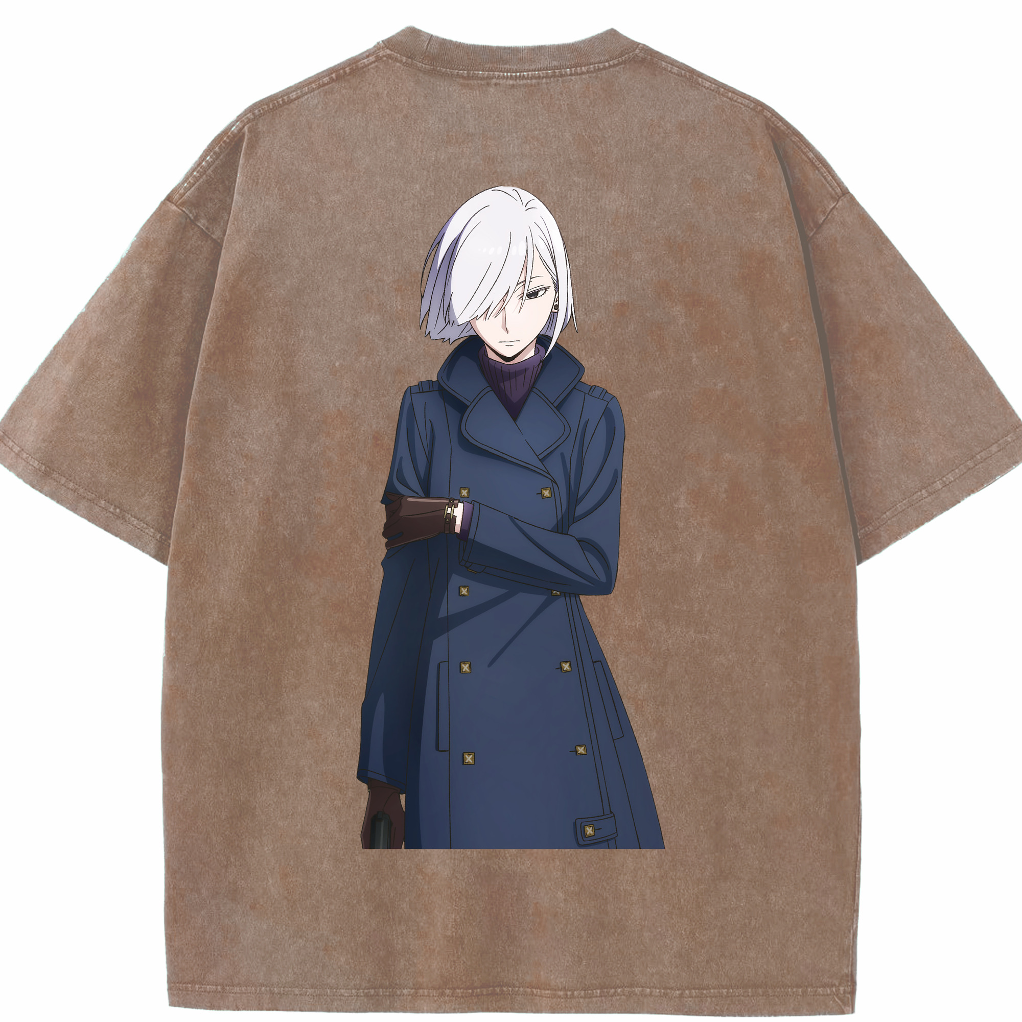 （画像用） SPY×FAMILY间谍家家酒 綿100% ヴィンテージ風 半袖Tシャツ（背面プリント）