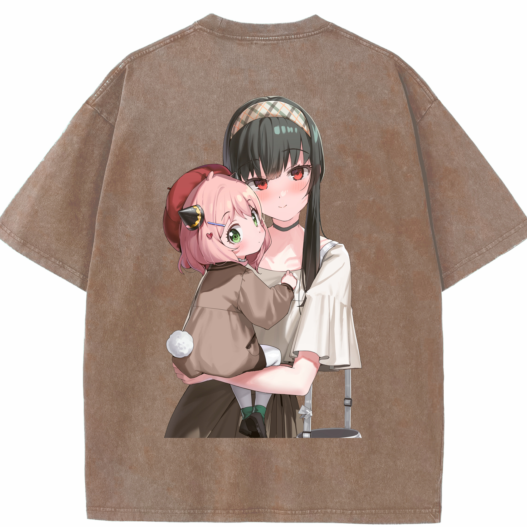 （画像用） SPY×FAMILY间谍家家酒 綿100% ヴィンテージ風 半袖Tシャツ（背面プリント）