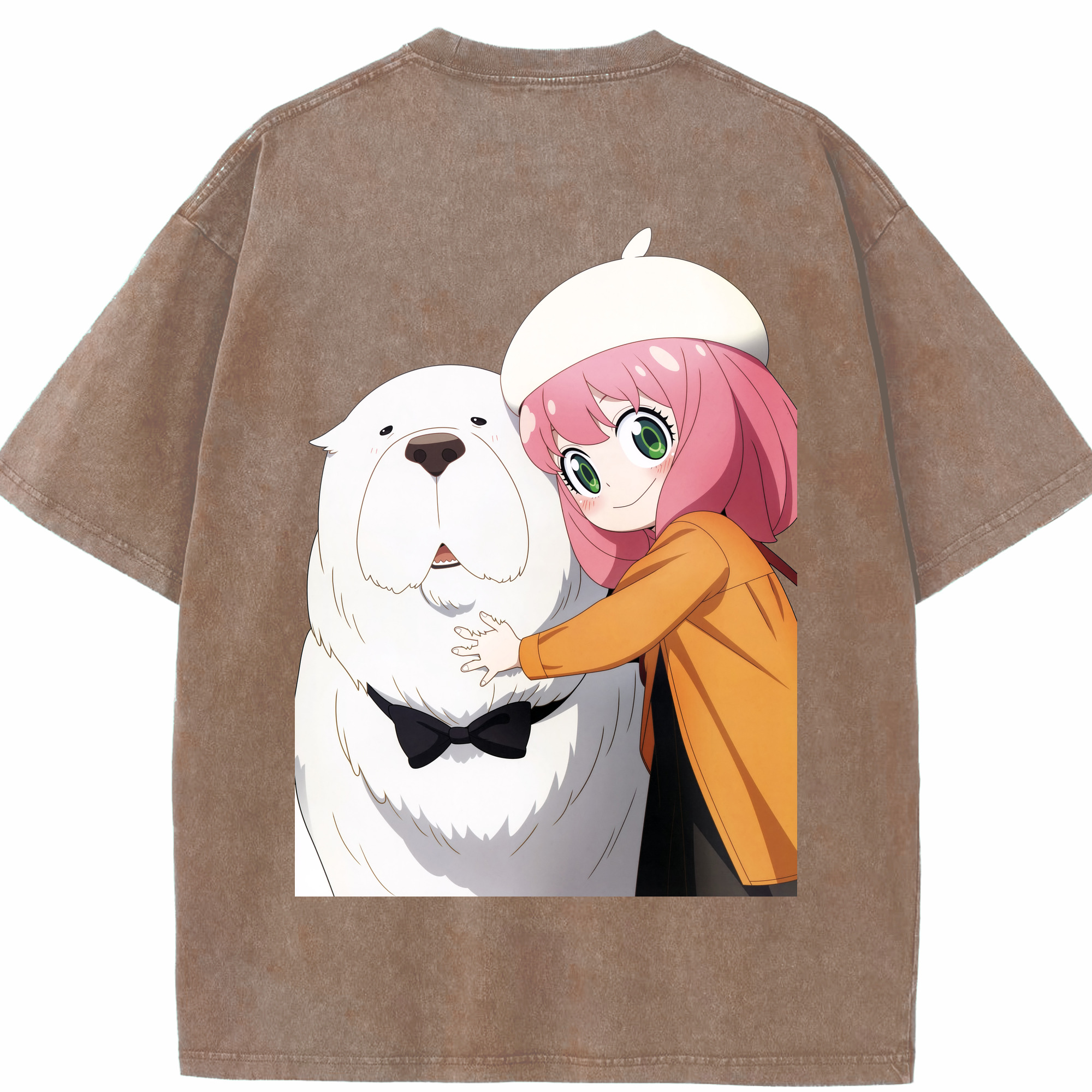（画像用） SPY×FAMILY间谍家家酒 綿100% ヴィンテージ風 半袖Tシャツ（背面プリント）