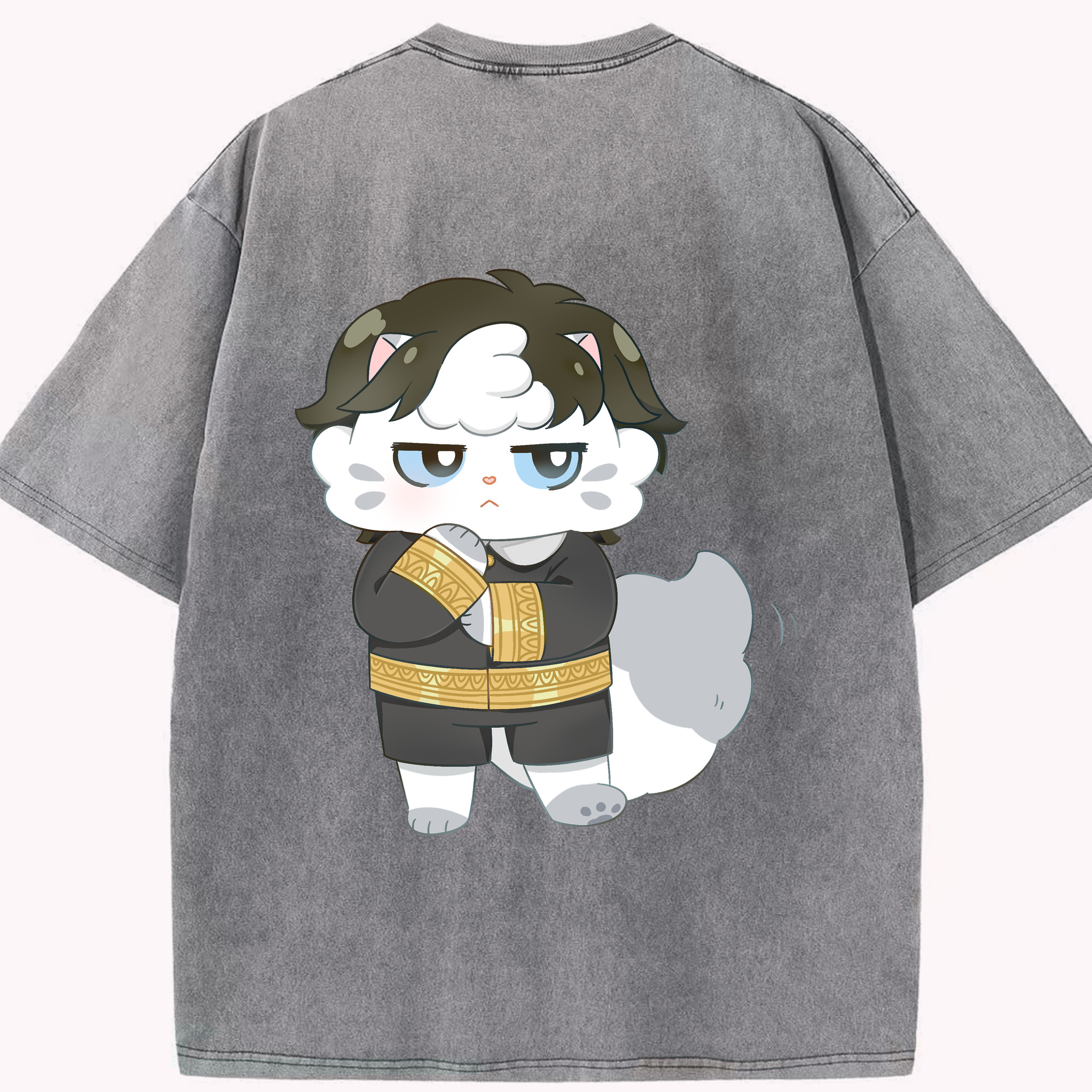 （画像用） SPY×FAMILY间谍家家酒 綿100% ヴィンテージ風 半袖Tシャツ（背面プリント）
