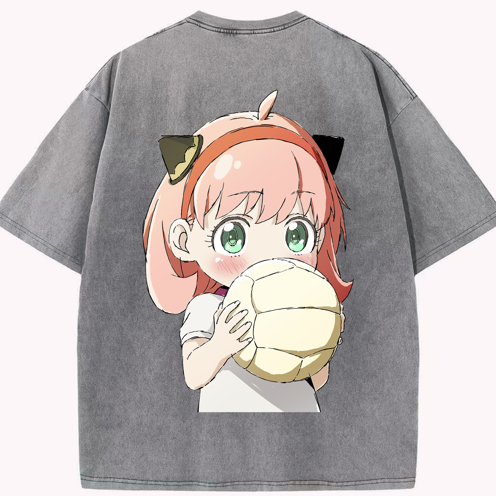 （画像用） SPY×FAMILY间谍家家酒 綿100% ヴィンテージ風 半袖Tシャツ（背面プリント）