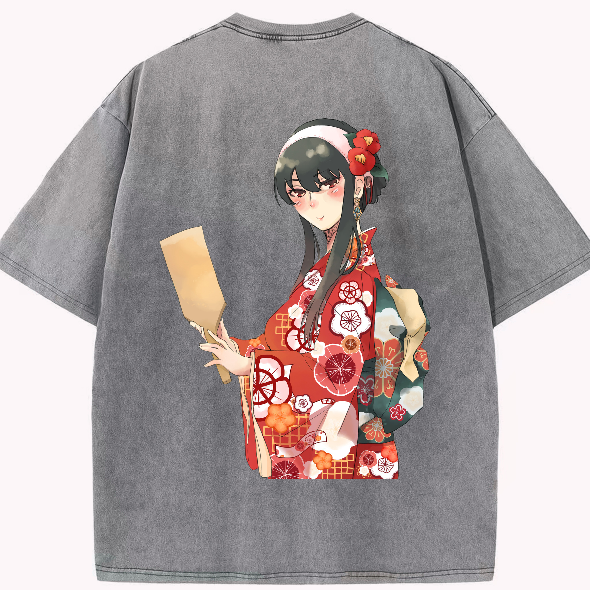 （画像用） SPY×FAMILY间谍家家酒 綿100% ヴィンテージ風 半袖Tシャツ（背面プリント）