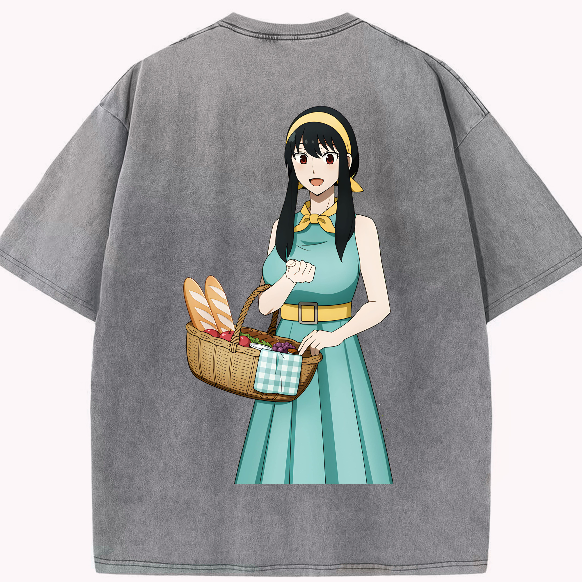 （画像用） SPY×FAMILY间谍家家酒 綿100% ヴィンテージ風 半袖Tシャツ（背面プリント）