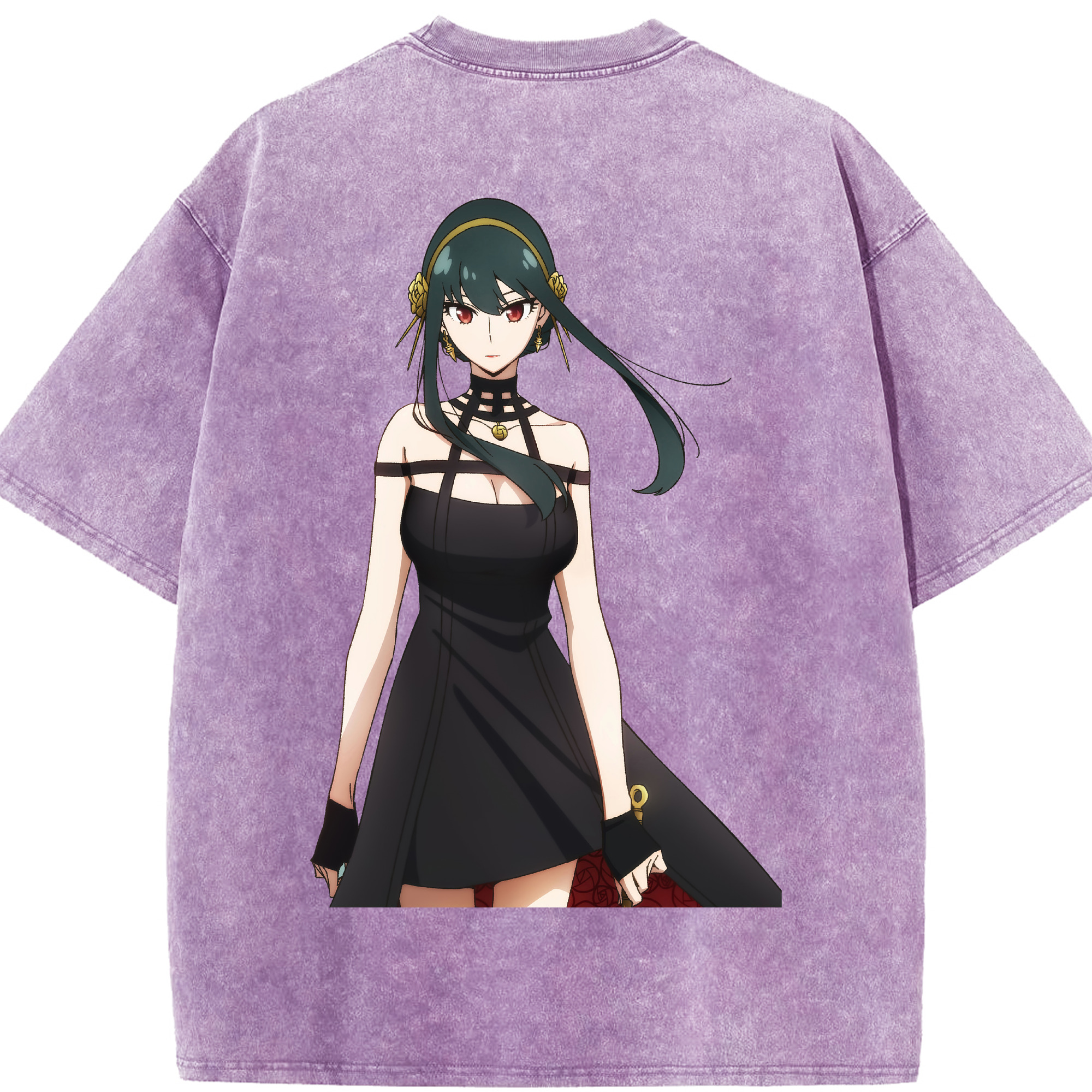（画像用） SPY×FAMILY间谍家家酒 綿100% ヴィンテージ風 半袖Tシャツ（背面プリント）