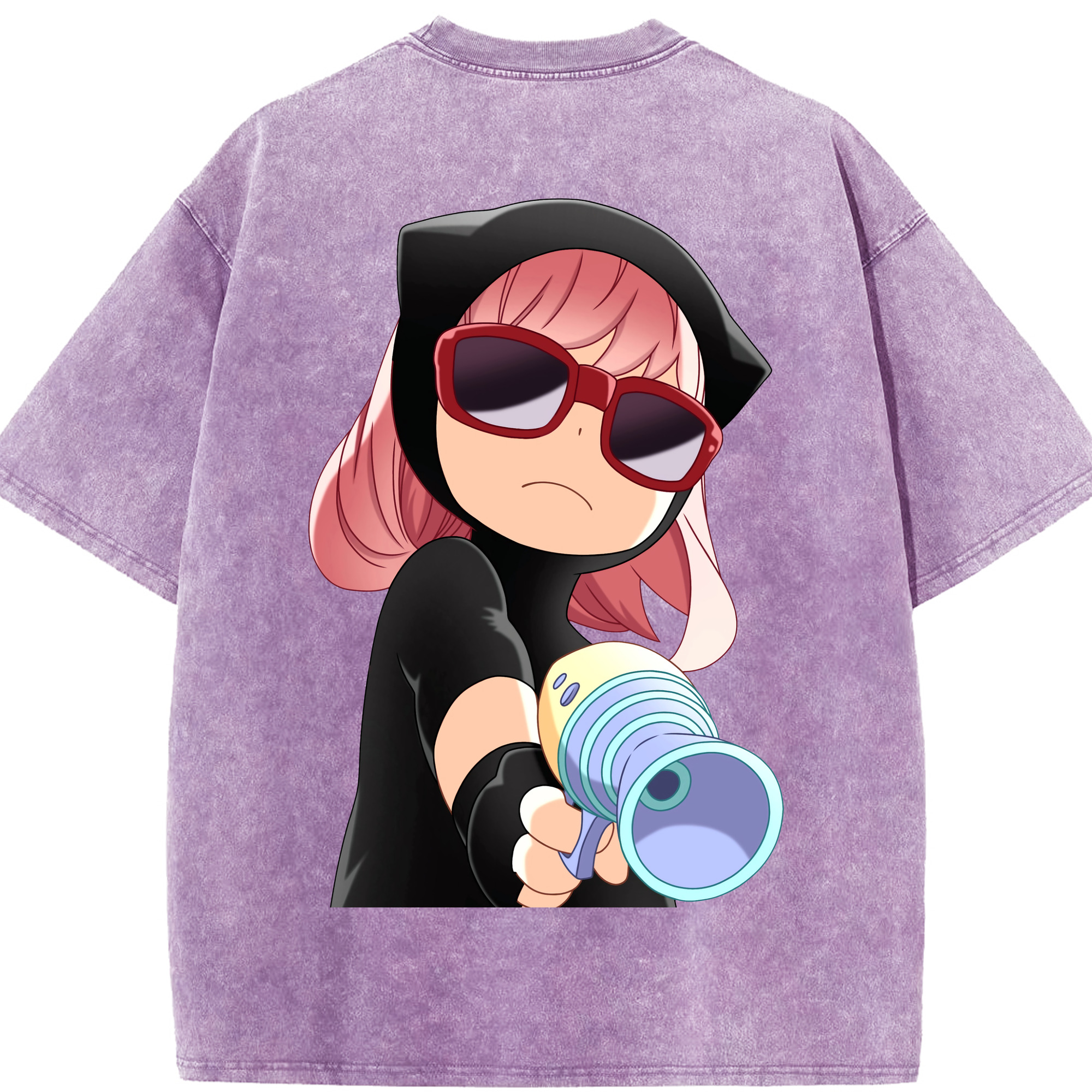 （画像用） SPY×FAMILY间谍家家酒 綿100% ヴィンテージ風 半袖Tシャツ（背面プリント）