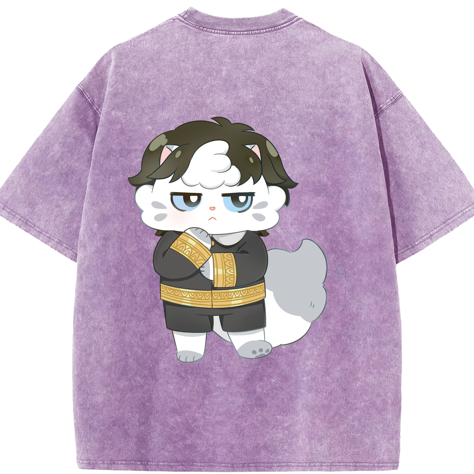 （画像用） SPY×FAMILY间谍家家酒 綿100% ヴィンテージ風 半袖Tシャツ（背面プリント）