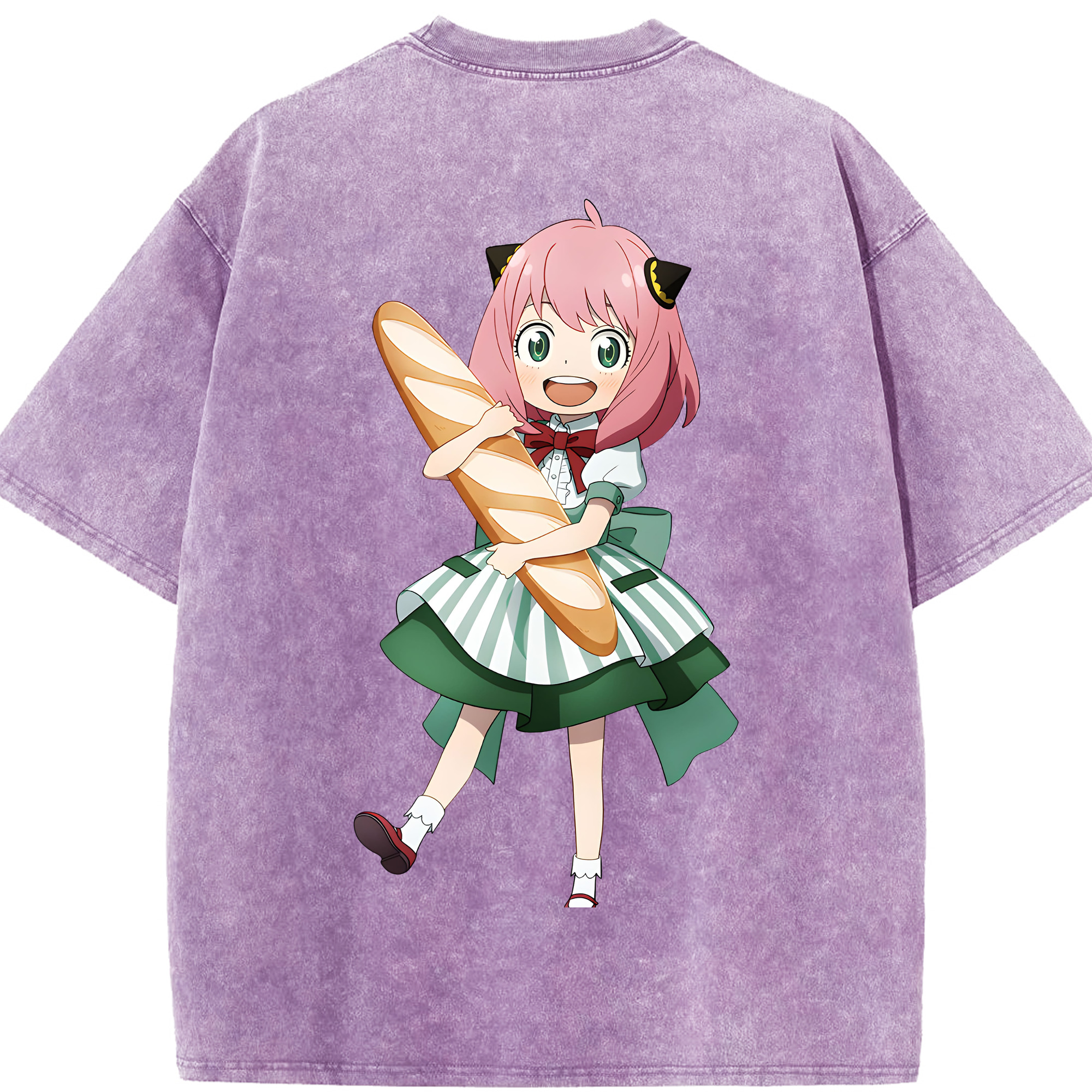 （画像用） SPY×FAMILY间谍家家酒 綿100% ヴィンテージ風 半袖Tシャツ（背面プリント）