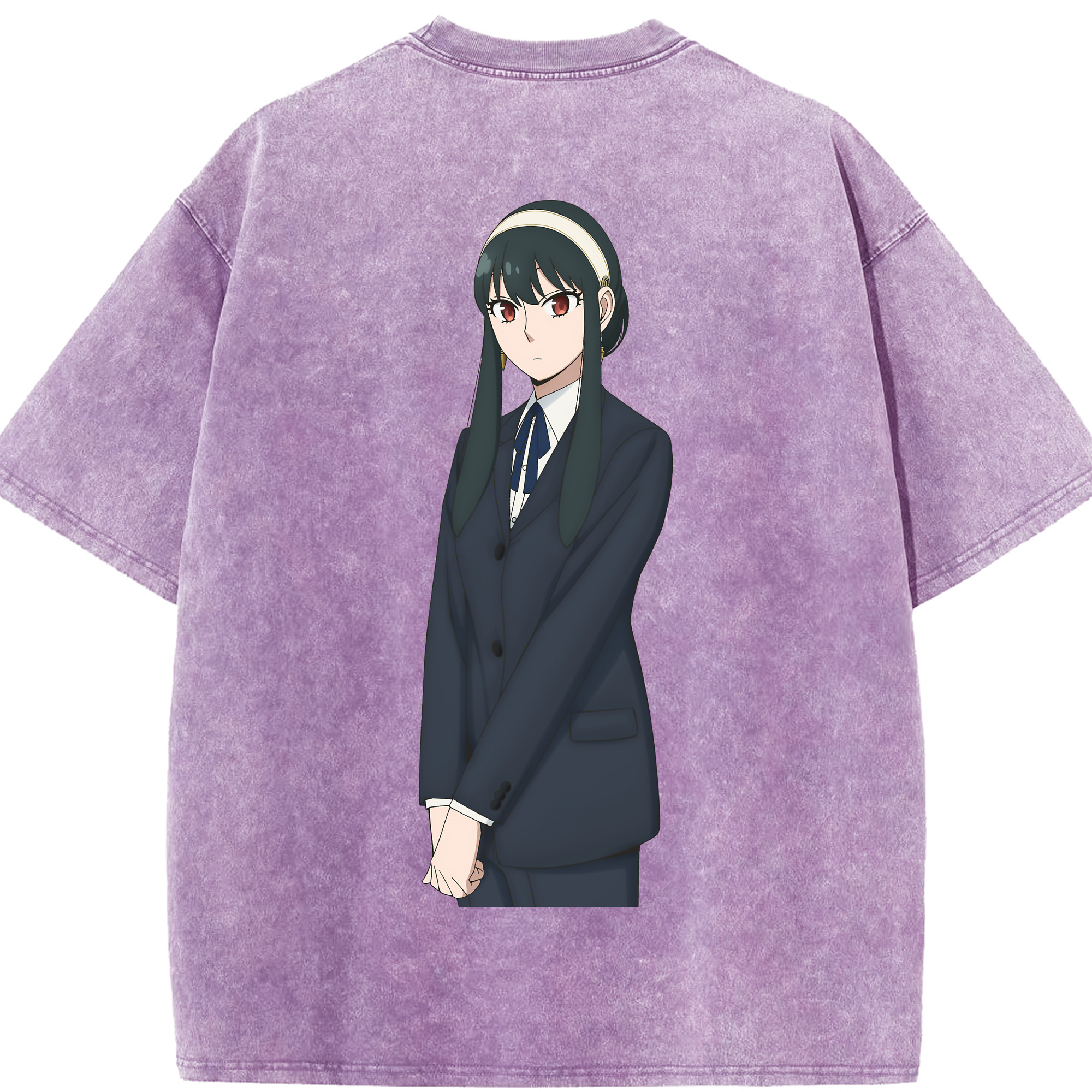 （画像用） SPY×FAMILY间谍家家酒 綿100% ヴィンテージ風 半袖Tシャツ（背面プリント）