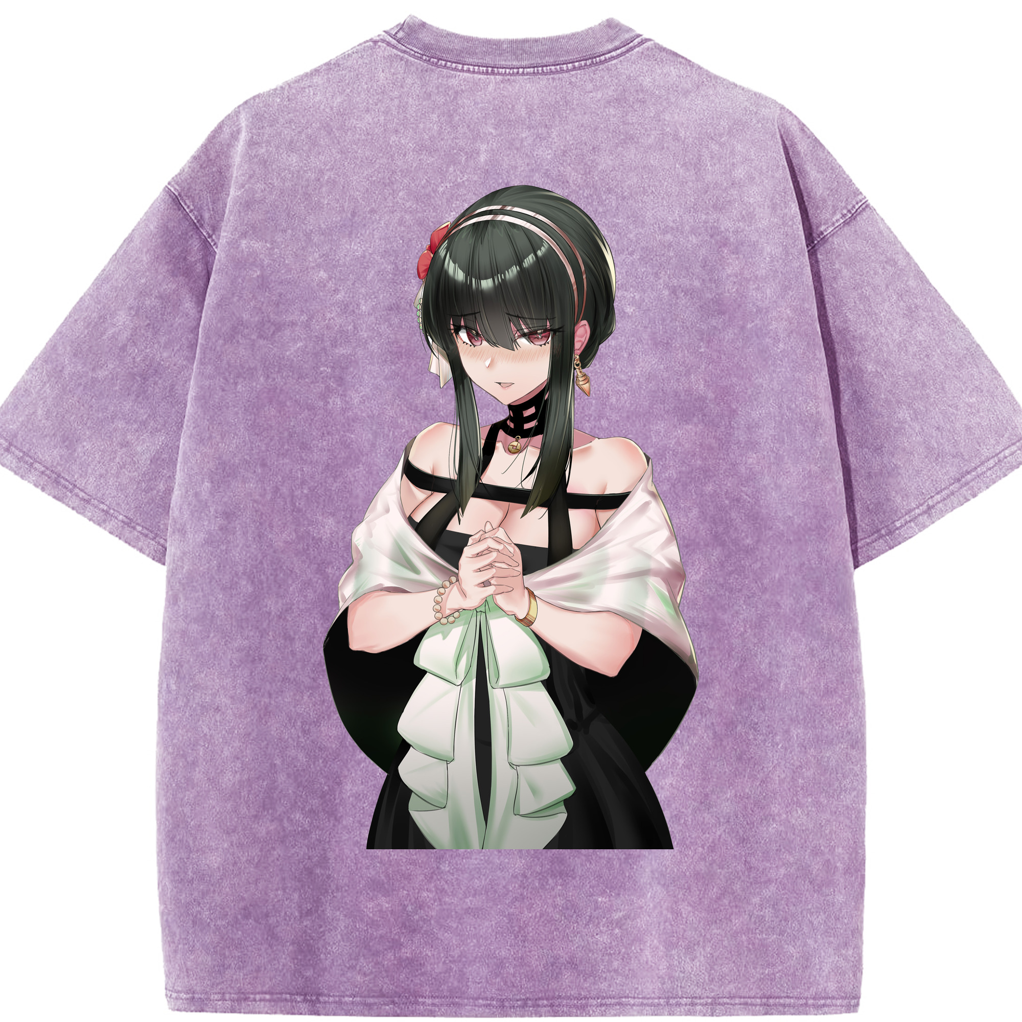 （画像用） SPY×FAMILY间谍家家酒 綿100% ヴィンテージ風 半袖Tシャツ（背面プリント）