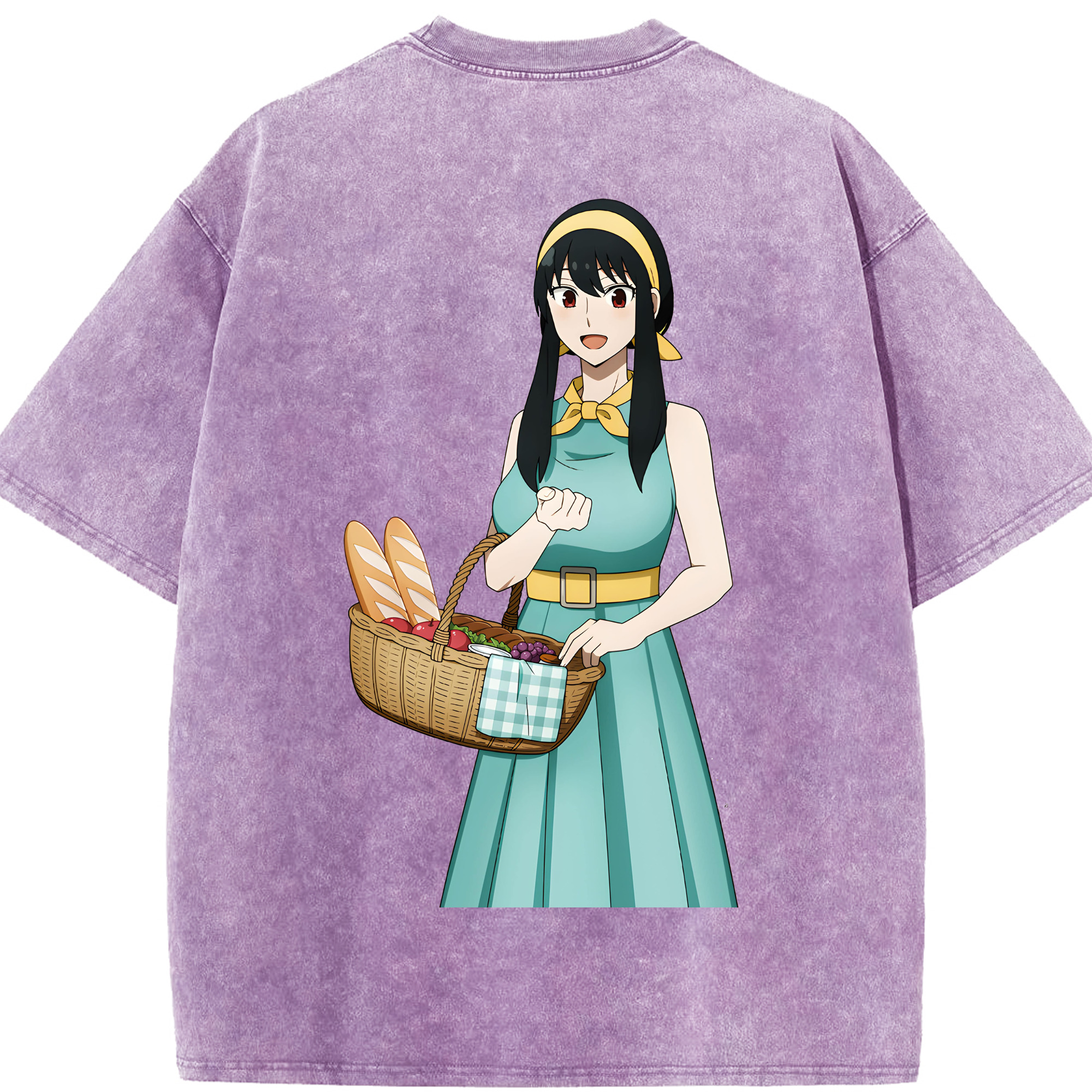（画像用） SPY×FAMILY间谍家家酒 綿100% ヴィンテージ風 半袖Tシャツ（背面プリント）
