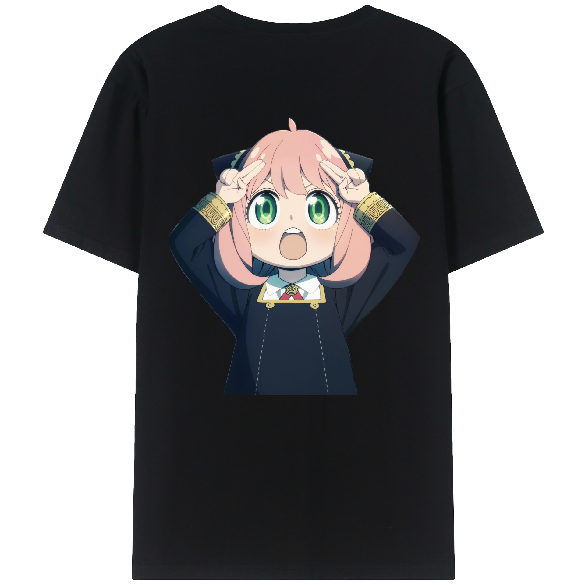 （画像用） SPY×FAMILY间谍家家酒 綿100％ メンズ半袖Tシャツ（バックプリント） 通気性