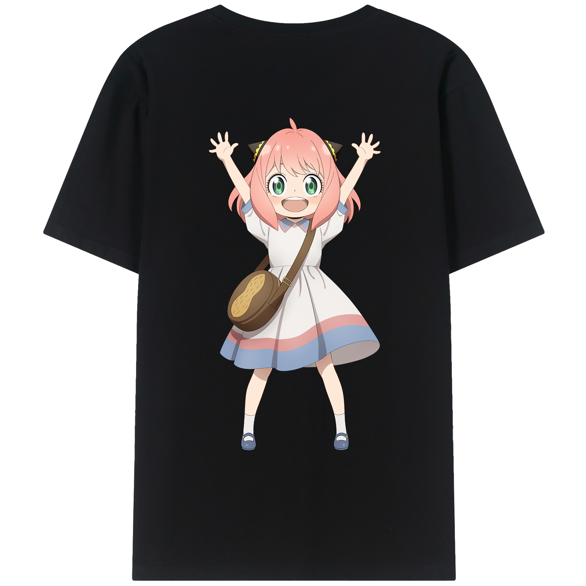 （画像用） SPY×FAMILY间谍家家酒 綿100％ メンズ半袖Tシャツ（バックプリント） 通気性