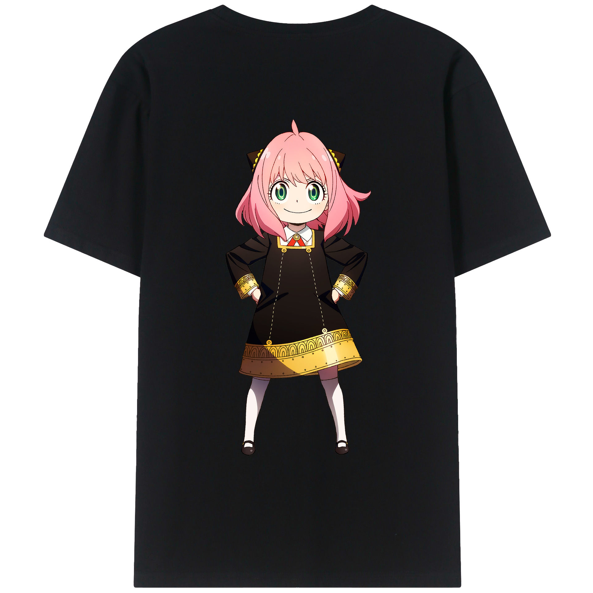 （画像用） SPY×FAMILY间谍家家酒 綿100％ メンズ半袖Tシャツ（バックプリント） 通気性