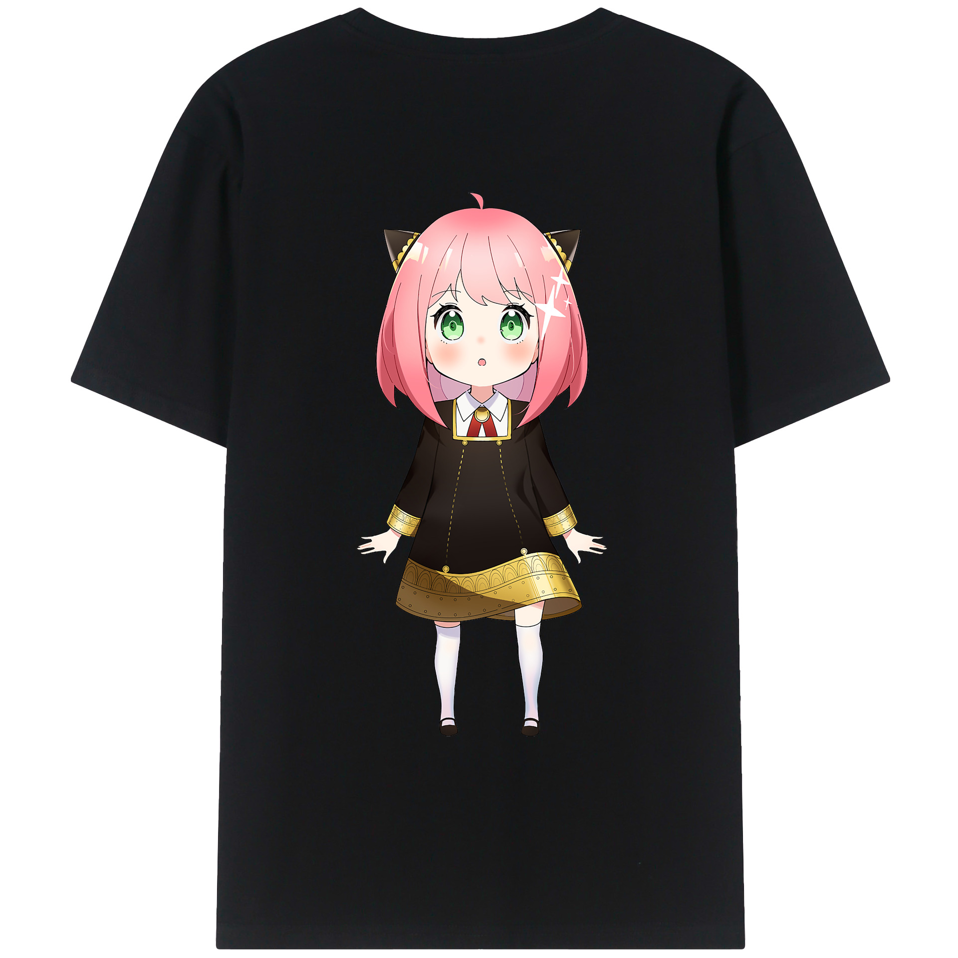 （画像用） SPY×FAMILY间谍家家酒 綿100％ メンズ半袖Tシャツ（バックプリント） 通気性