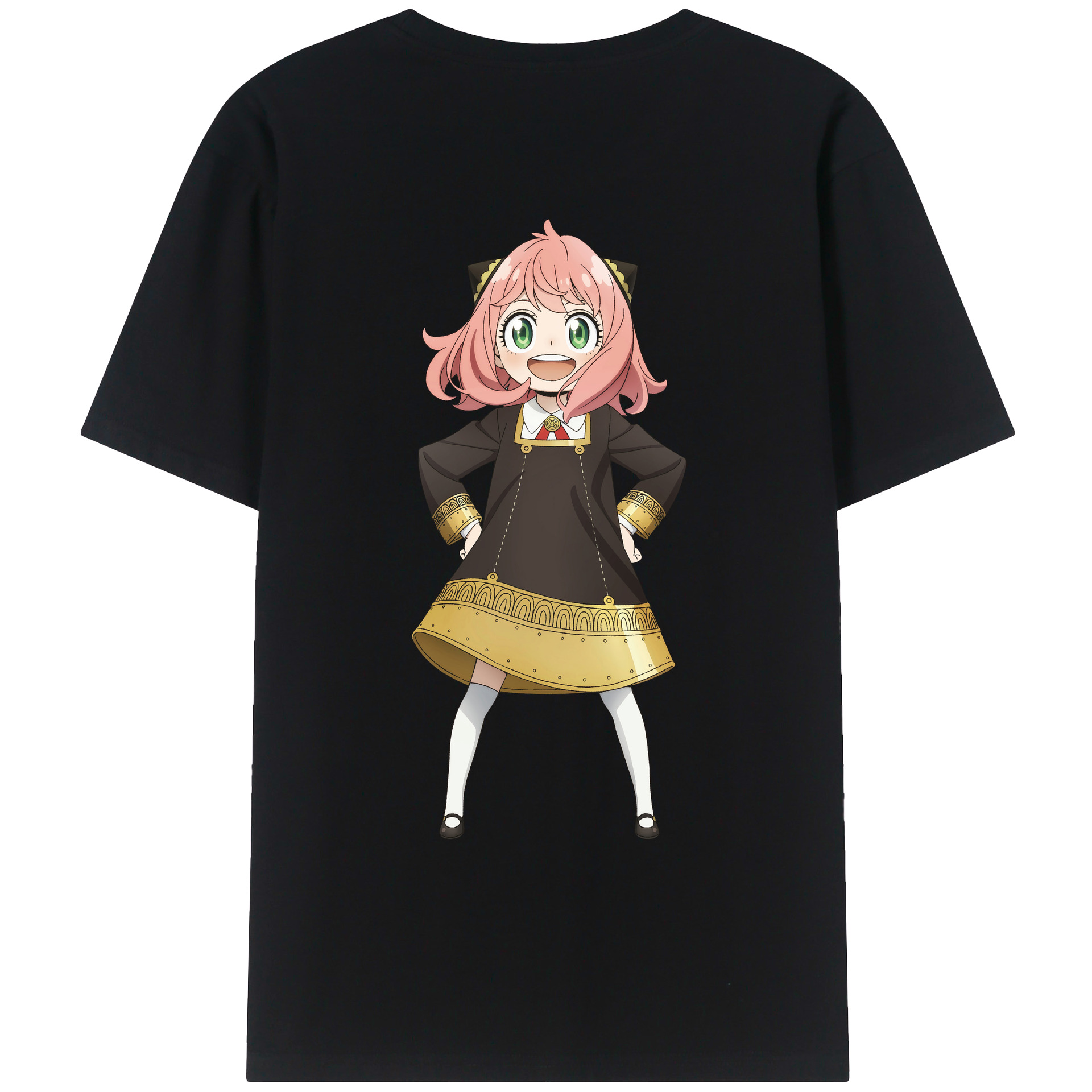 （画像用） SPY×FAMILY间谍家家酒 綿100％ メンズ半袖Tシャツ（バックプリント） 通気性