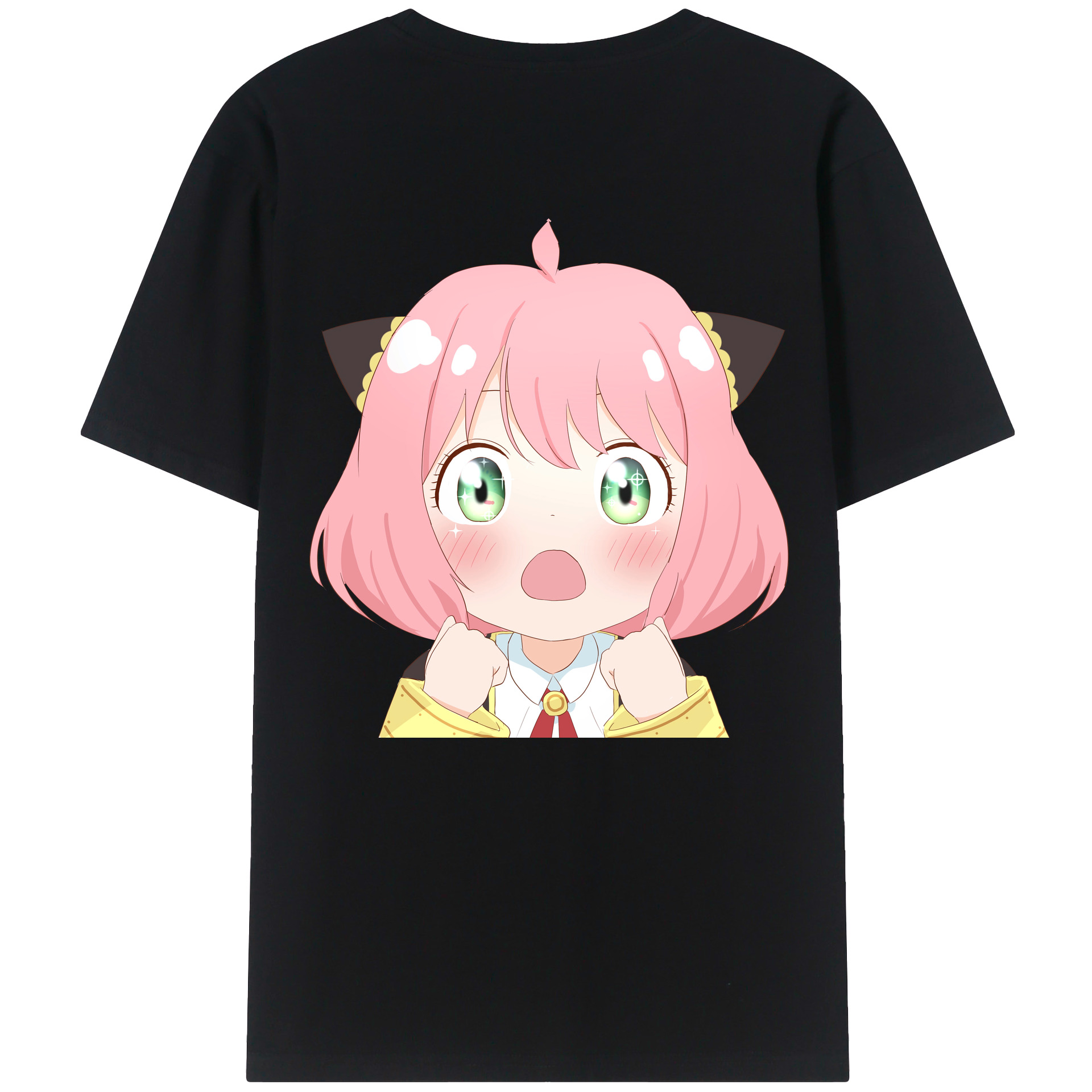 （画像用） SPY×FAMILY间谍家家酒 綿100％ メンズ半袖Tシャツ（バックプリント） 通気性