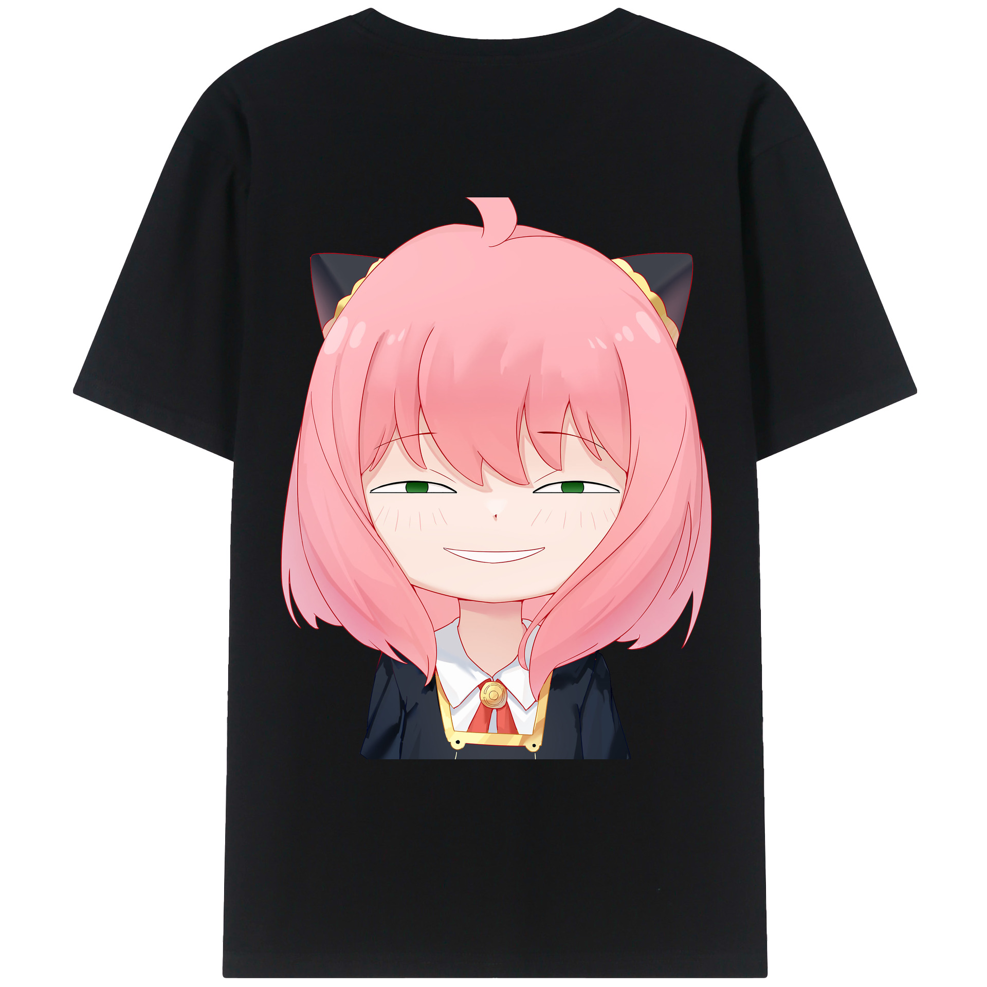 （画像用） SPY×FAMILY间谍家家酒 綿100％ メンズ半袖Tシャツ（バックプリント） 通気性