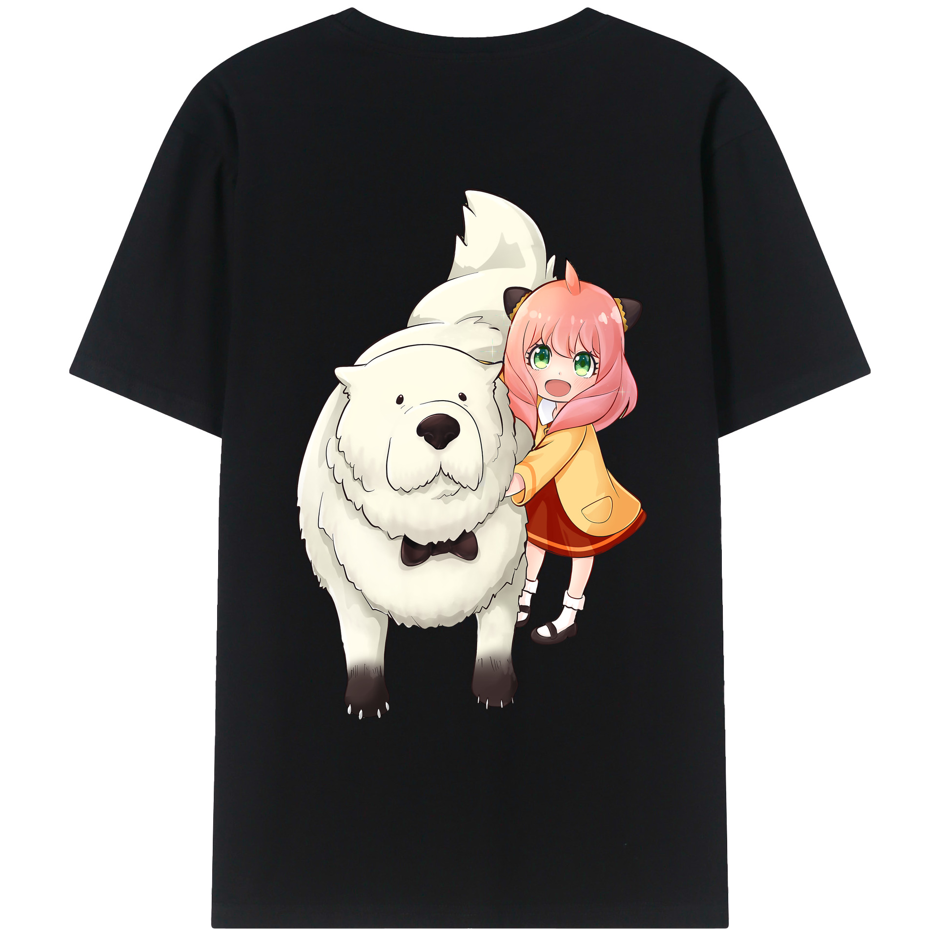 （画像用） SPY×FAMILY间谍家家酒 綿100％ メンズ半袖Tシャツ（バックプリント） 通気性