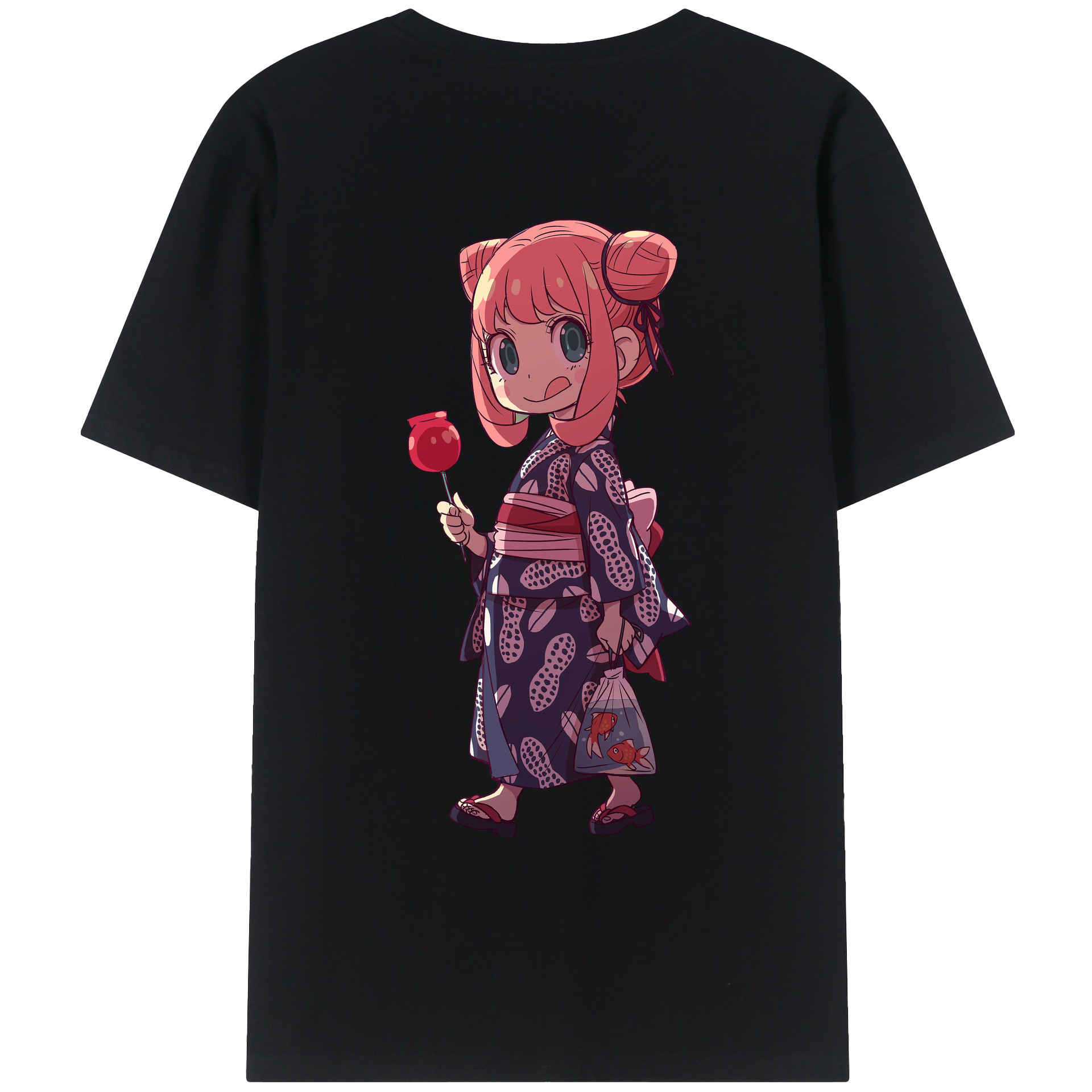 （画像用） SPY×FAMILY间谍家家酒 綿100％ メンズ半袖Tシャツ（バックプリント） 通気性