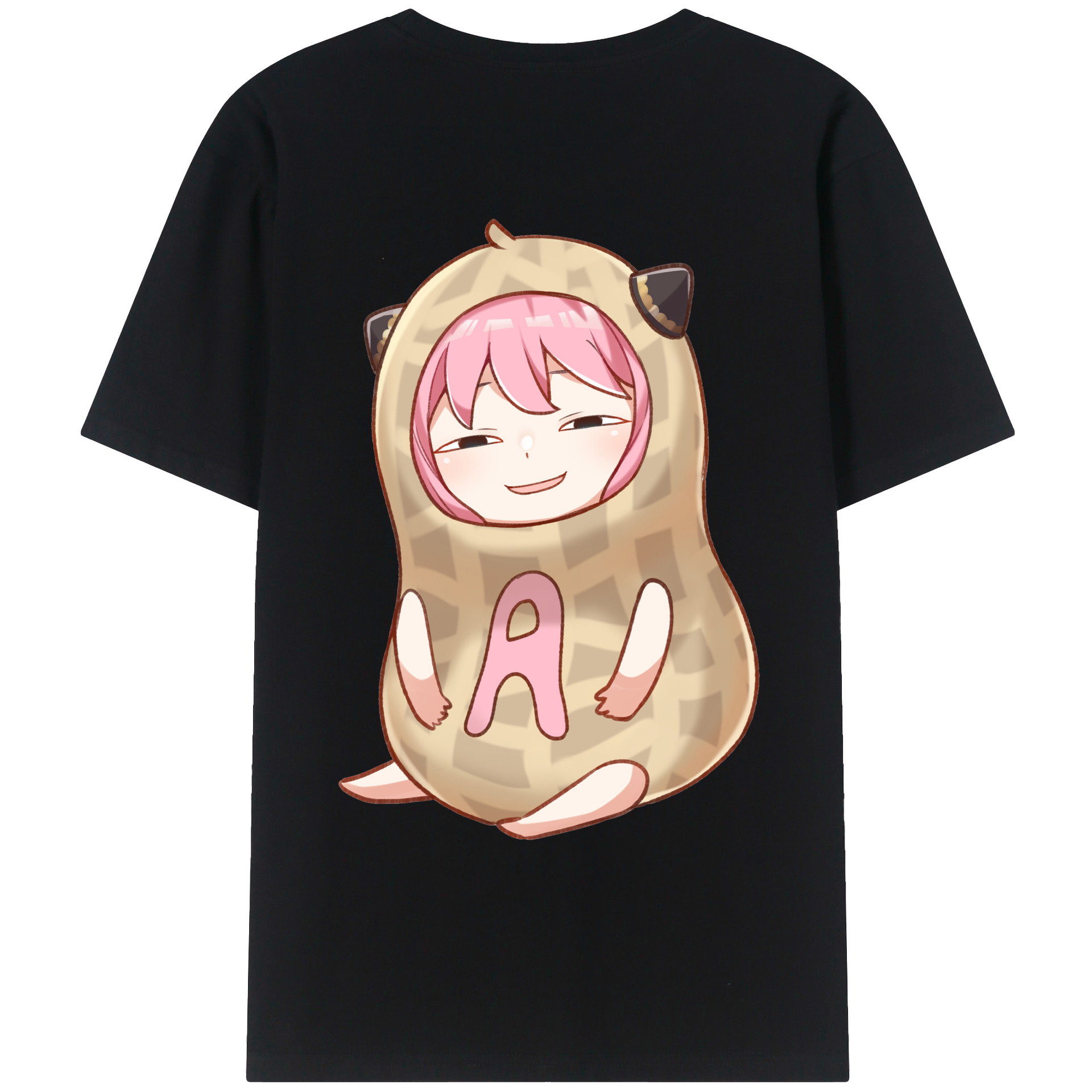 （画像用） SPY×FAMILY间谍家家酒 綿100％ メンズ半袖Tシャツ（バックプリント） 通気性