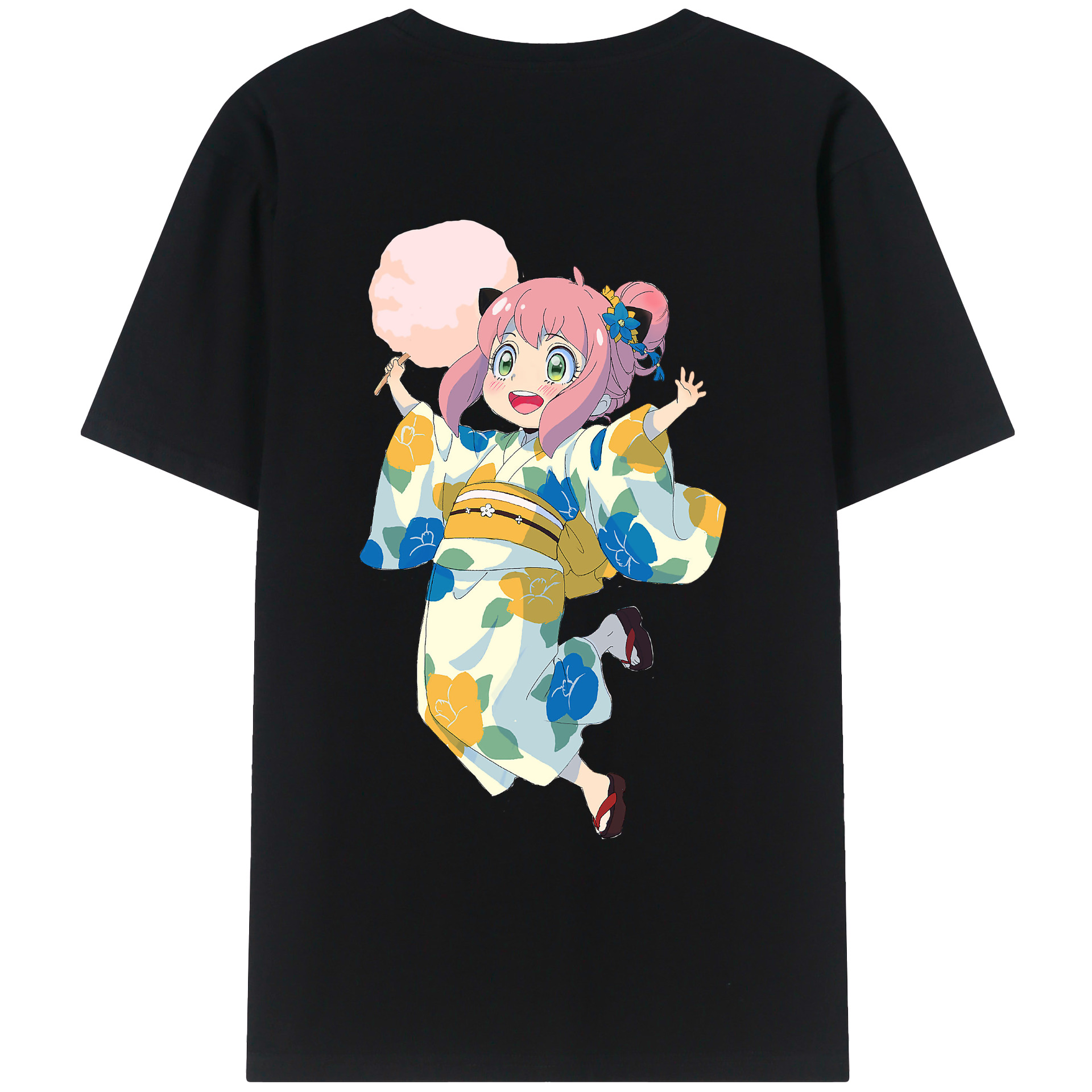 （画像用） SPY×FAMILY间谍家家酒 綿100％ メンズ半袖Tシャツ（バックプリント） 通気性