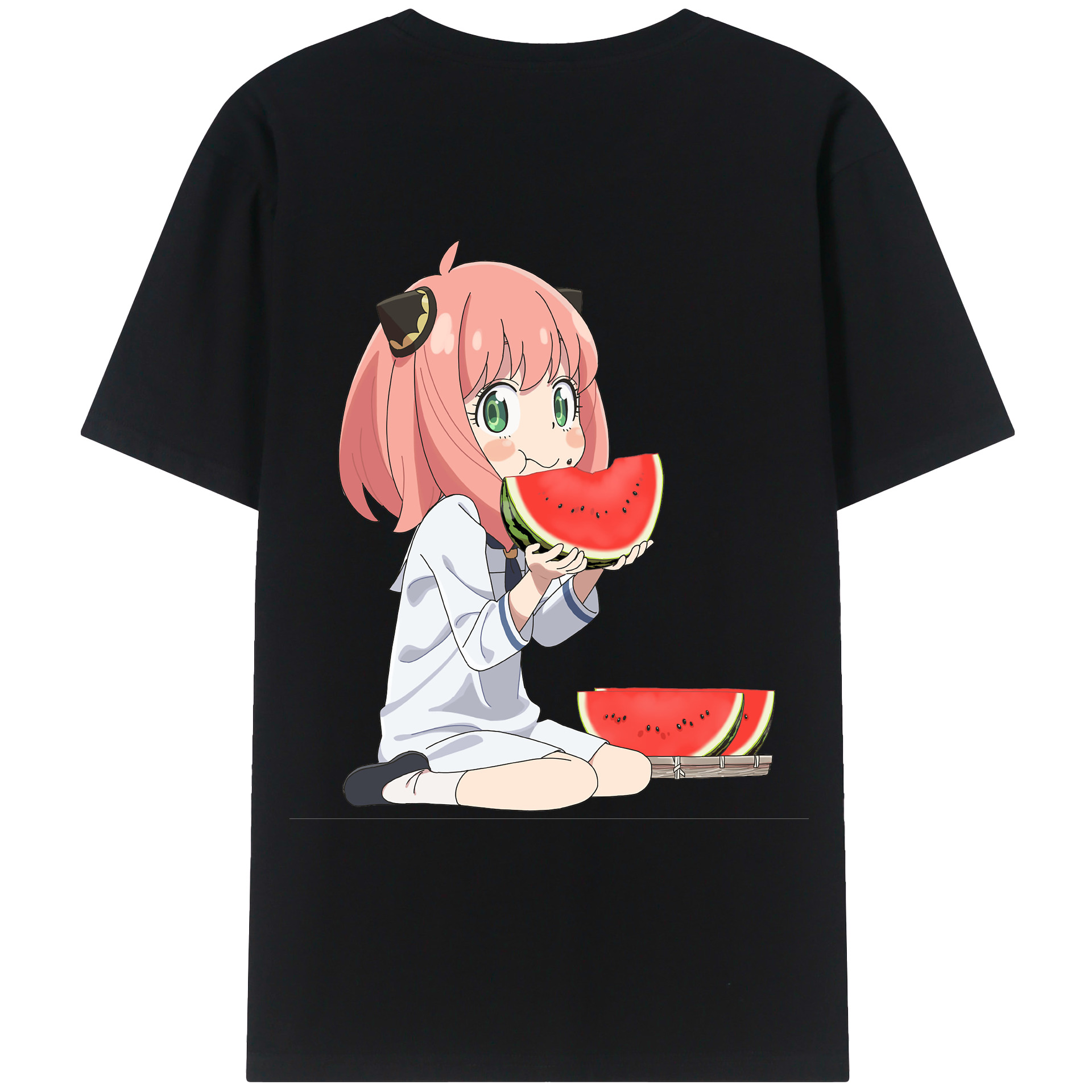 （画像用） SPY×FAMILY间谍家家酒 綿100％ メンズ半袖Tシャツ（バックプリント） 通気性
