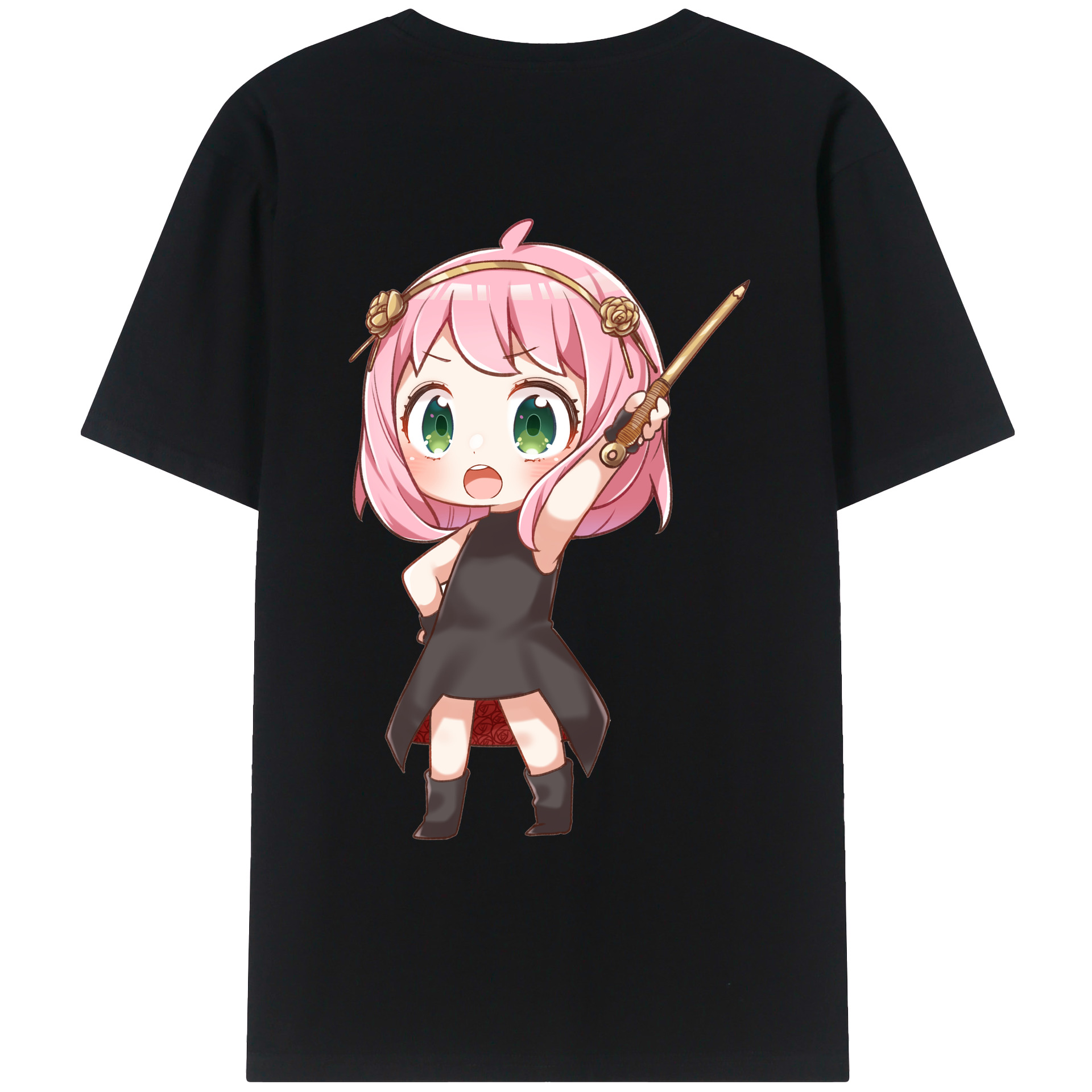（画像用） SPY×FAMILY间谍家家酒 綿100％ メンズ半袖Tシャツ（バックプリント） 通気性