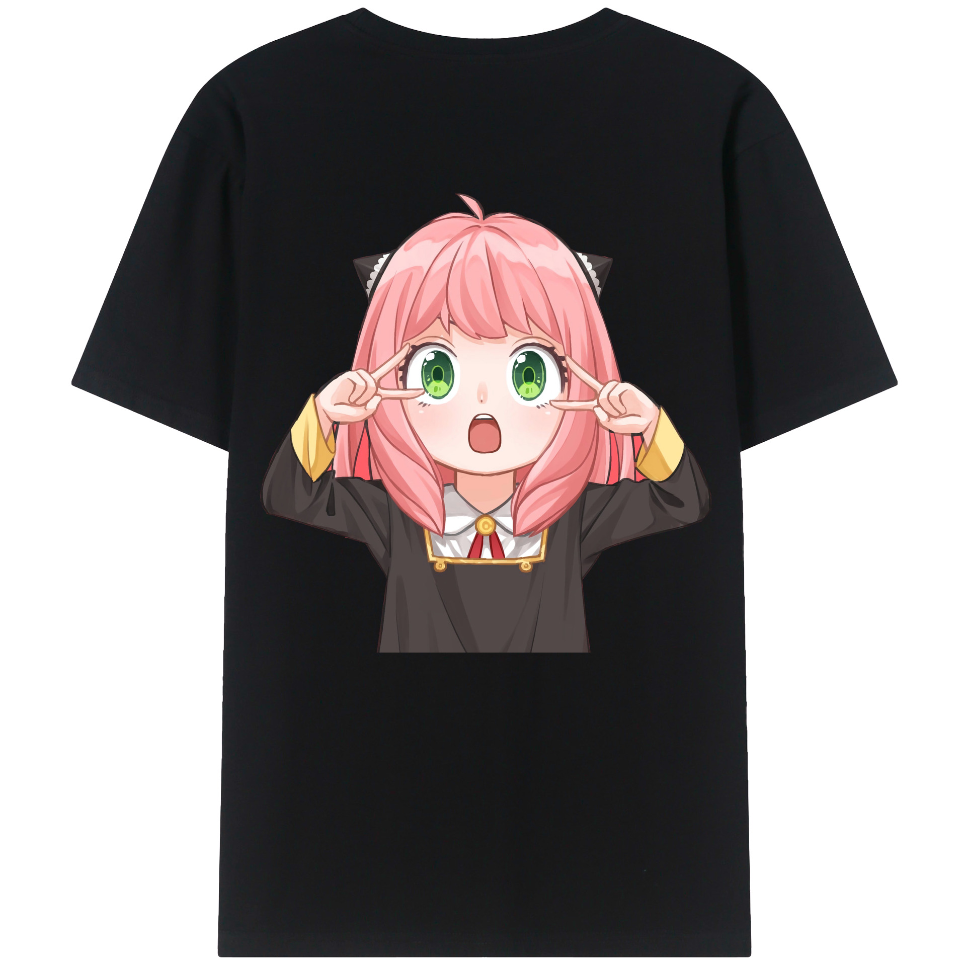 （画像用） SPY×FAMILY间谍家家酒 綿100％ メンズ半袖Tシャツ（バックプリント） 通気性