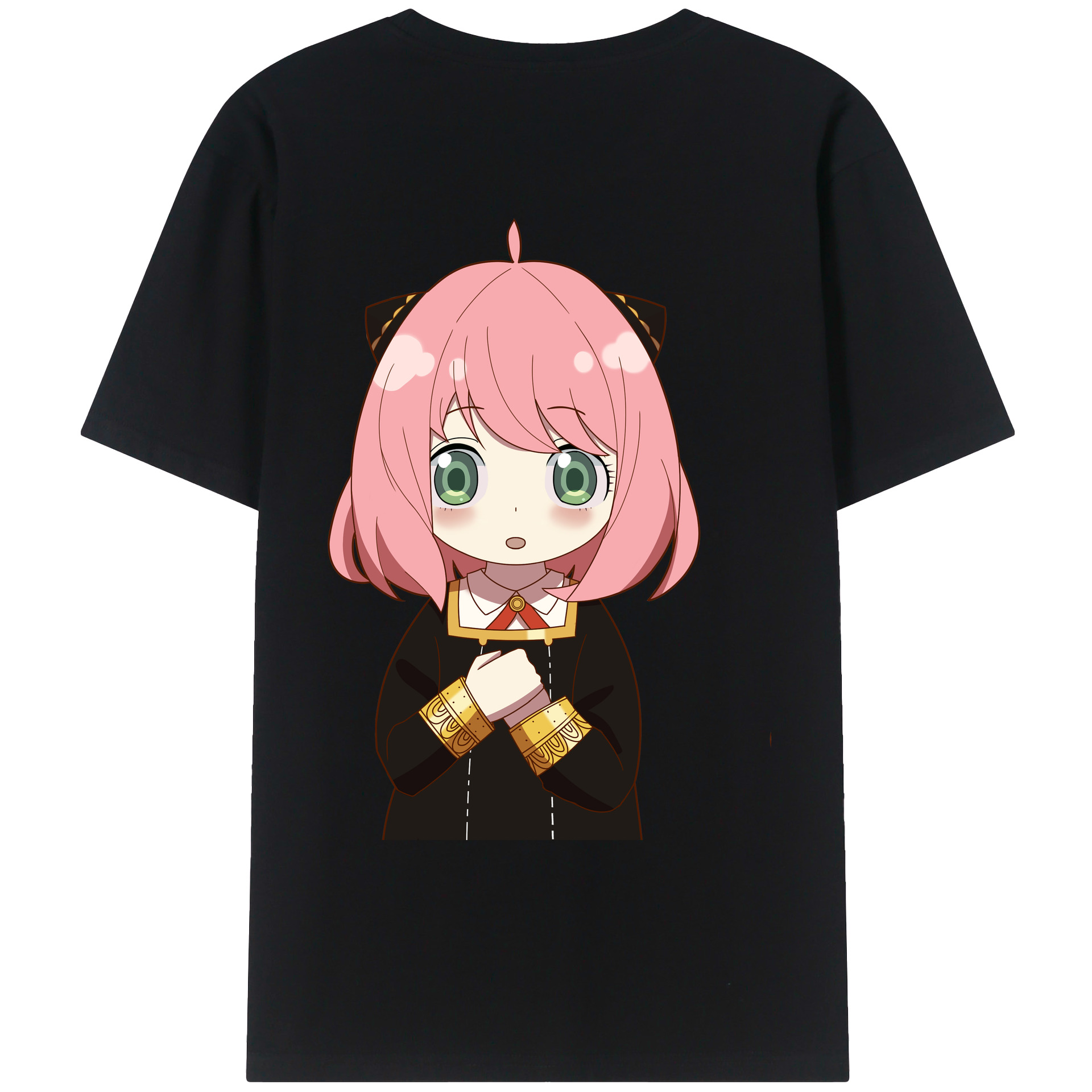 （画像用） SPY×FAMILY间谍家家酒 綿100％ メンズ半袖Tシャツ（バックプリント） 通気性