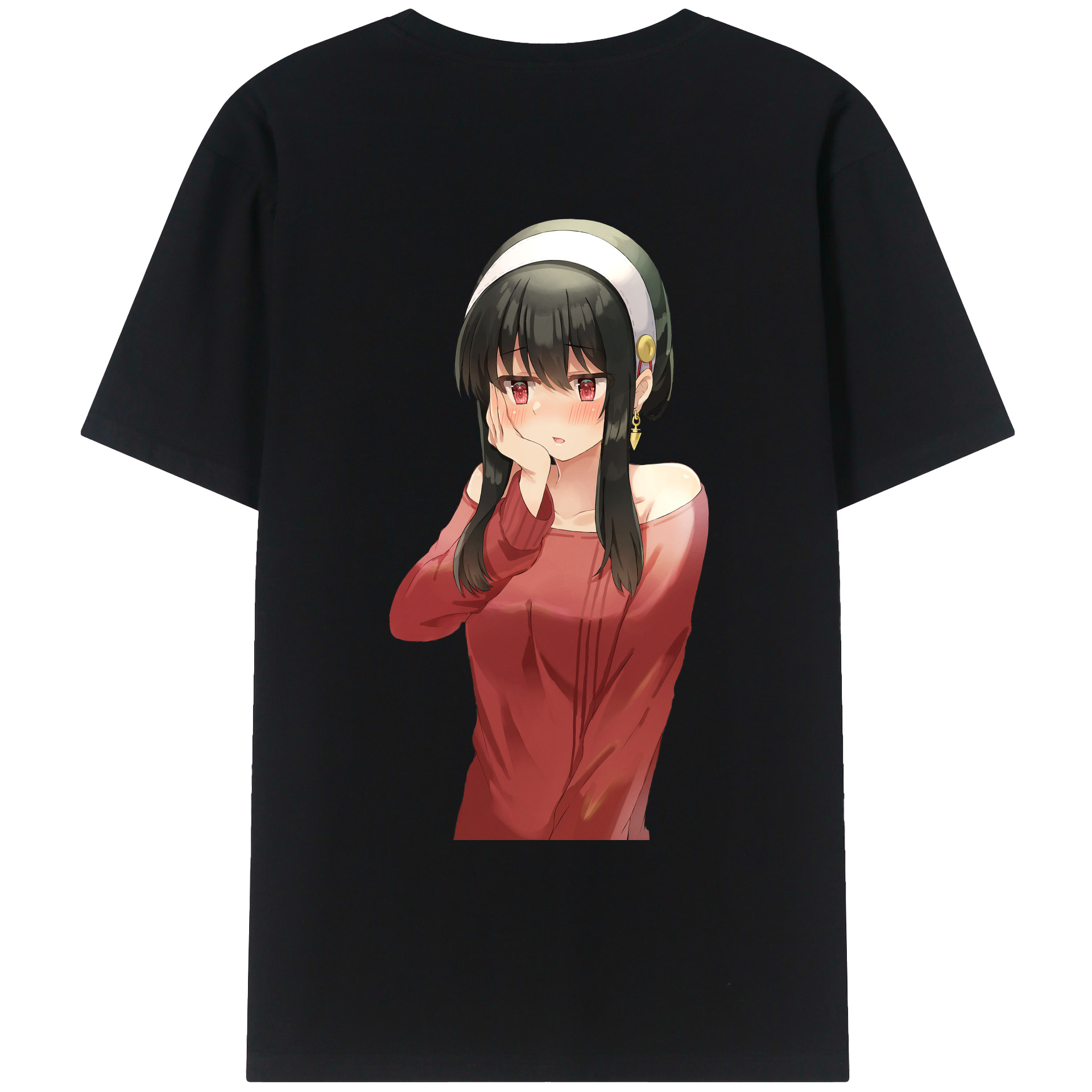 （画像用） SPY×FAMILY间谍家家酒 綿100％ メンズ半袖Tシャツ（バックプリント） 通気性