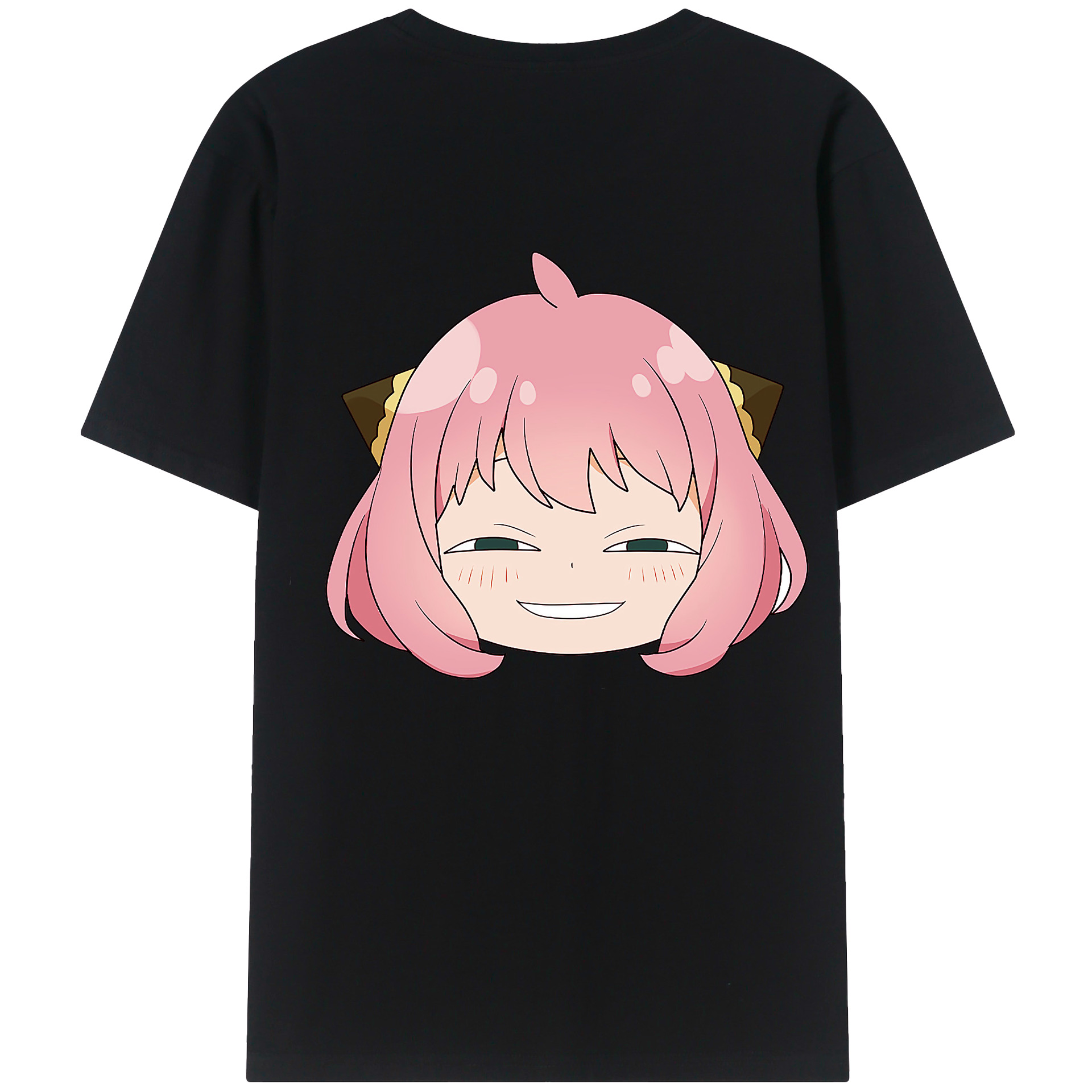 （画像用） SPY×FAMILY间谍家家酒 綿100％ メンズ半袖Tシャツ（バックプリント） 通気性