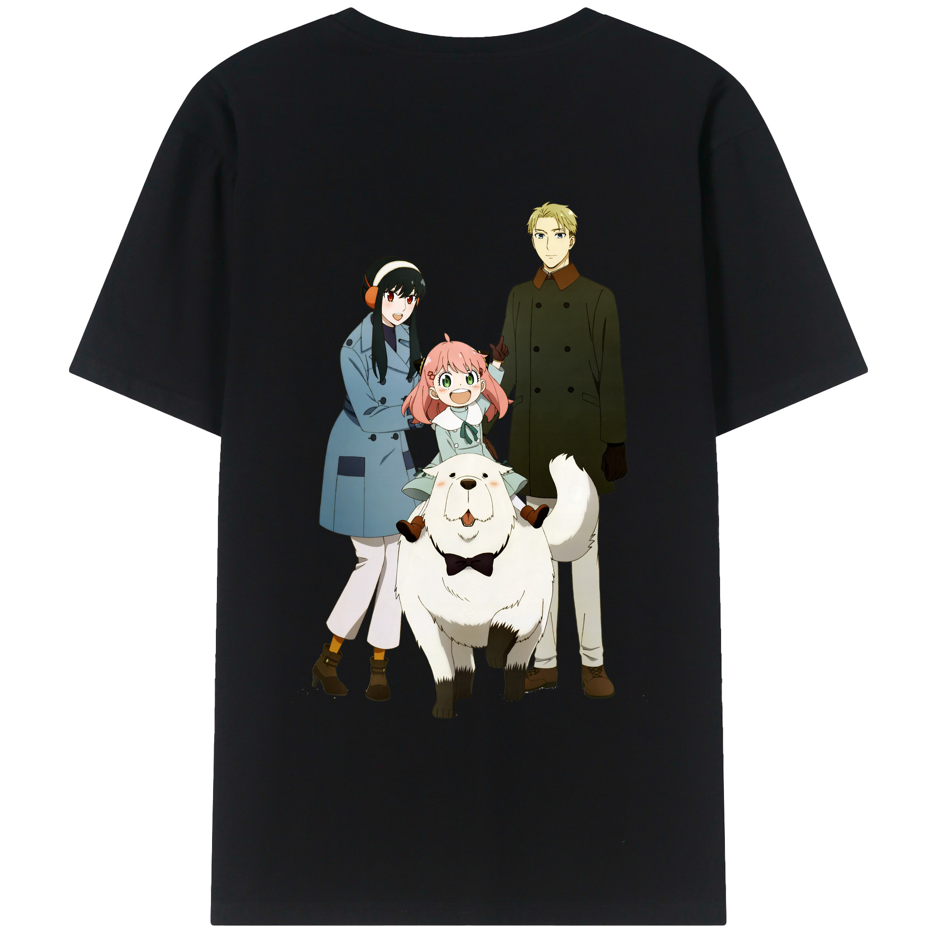（画像用） SPY×FAMILY间谍家家酒 綿100％ メンズ半袖Tシャツ（バックプリント） 通気性