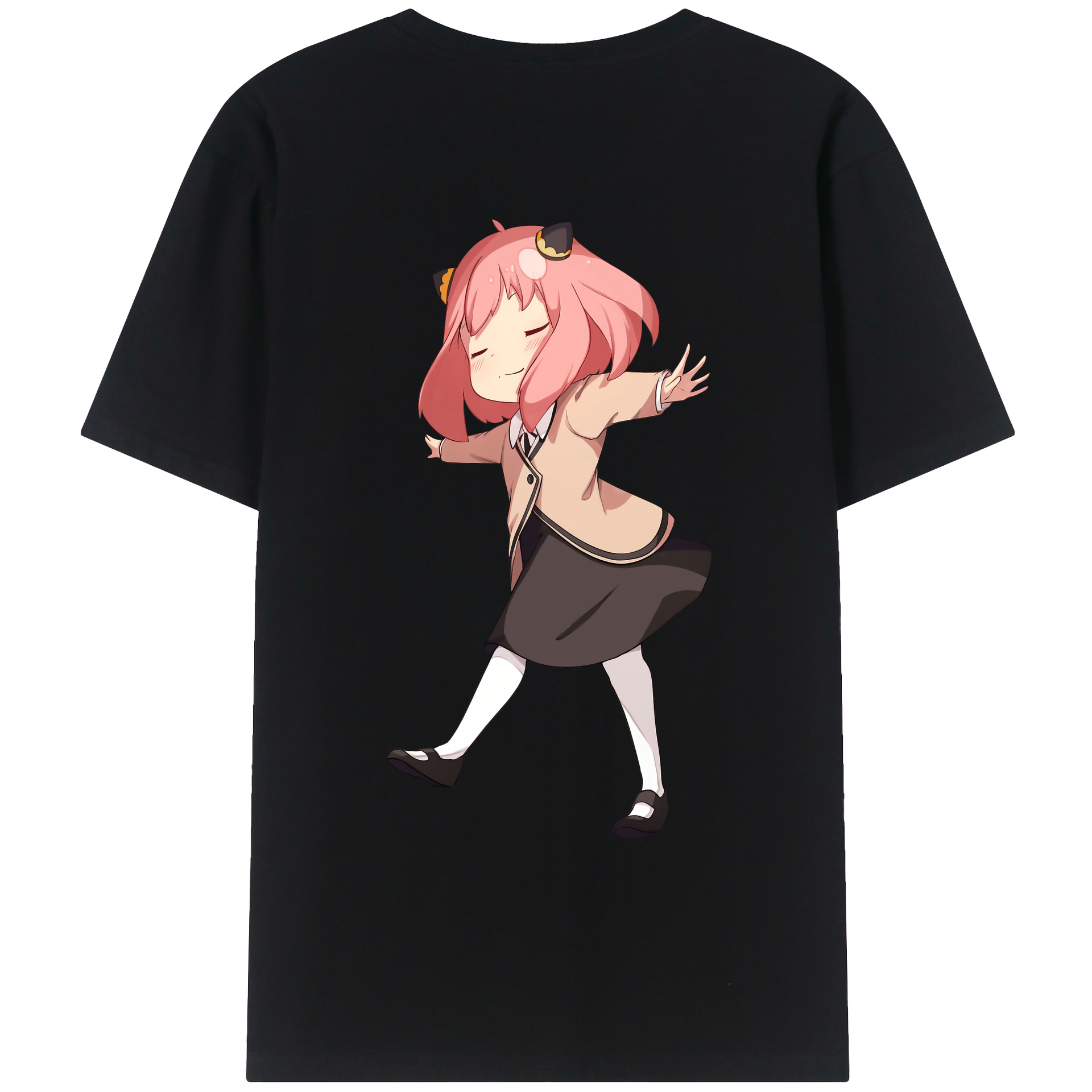 （画像用） SPY×FAMILY间谍家家酒 綿100％ メンズ半袖Tシャツ（バックプリント） 通気性