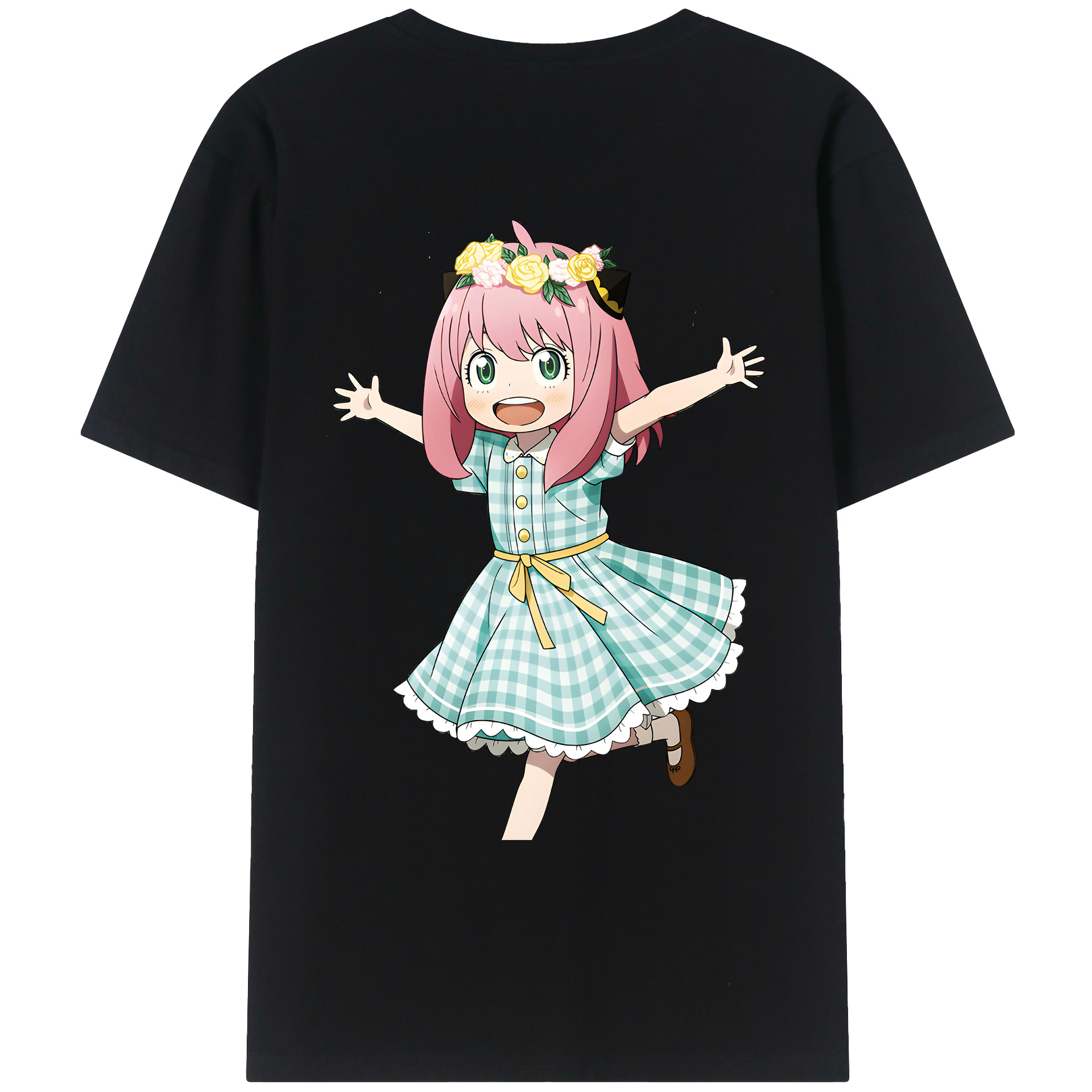 （画像用） SPY×FAMILY间谍家家酒 綿100％ メンズ半袖Tシャツ（バックプリント） 通気性