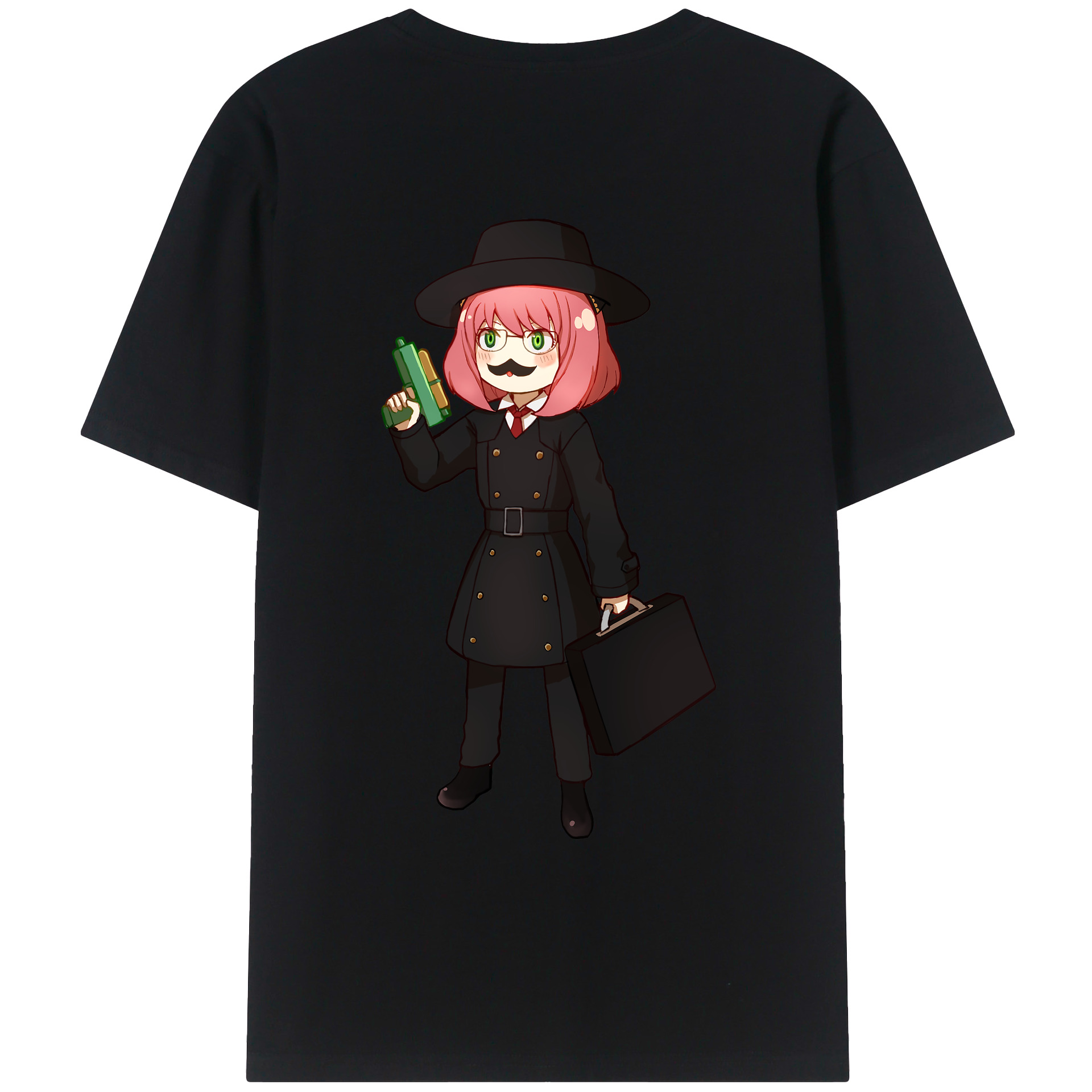 （画像用） SPY×FAMILY间谍家家酒 綿100％ メンズ半袖Tシャツ（バックプリント） 通気性