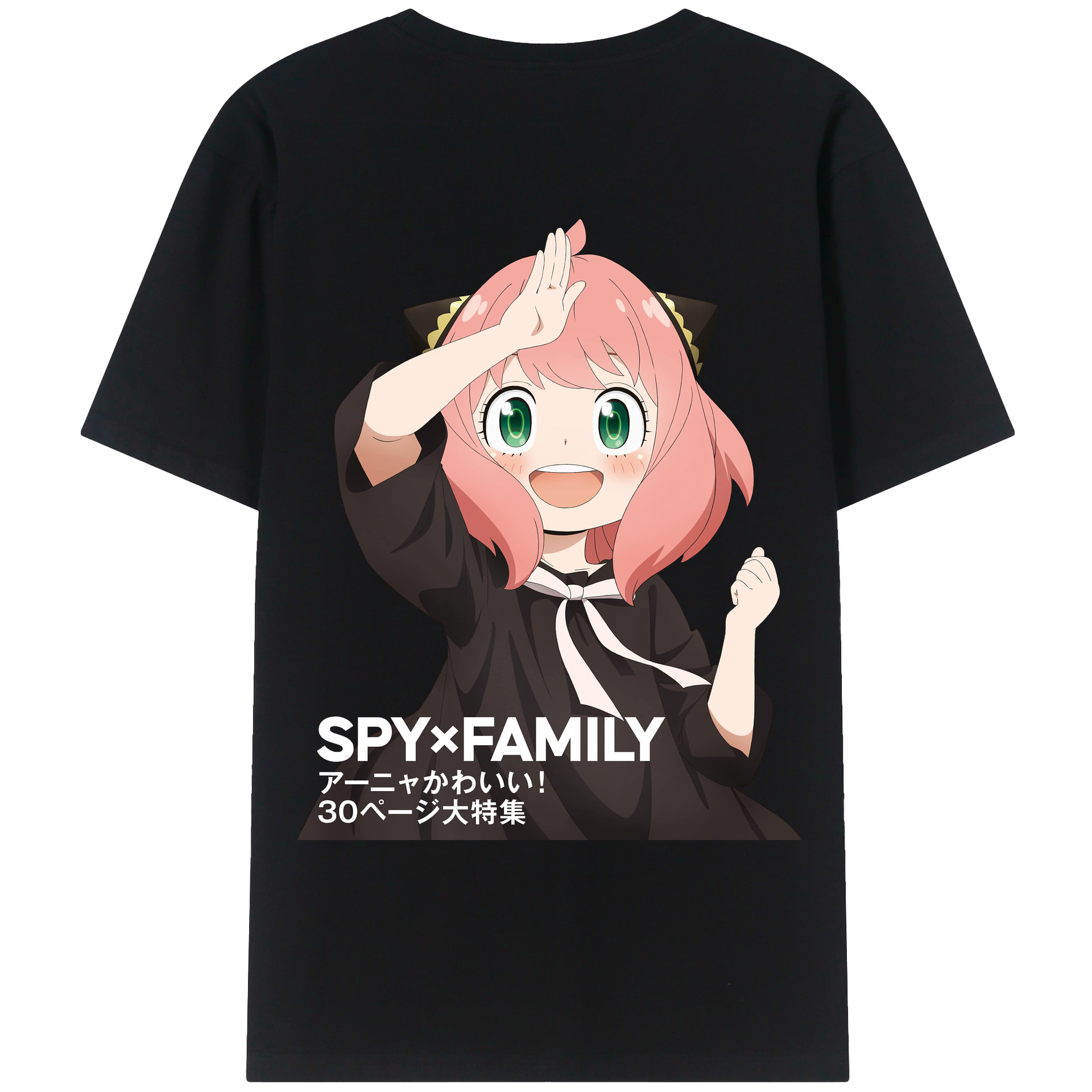 （画像用） SPY×FAMILY间谍家家酒 綿100％ メンズ半袖Tシャツ（バックプリント） 通気性