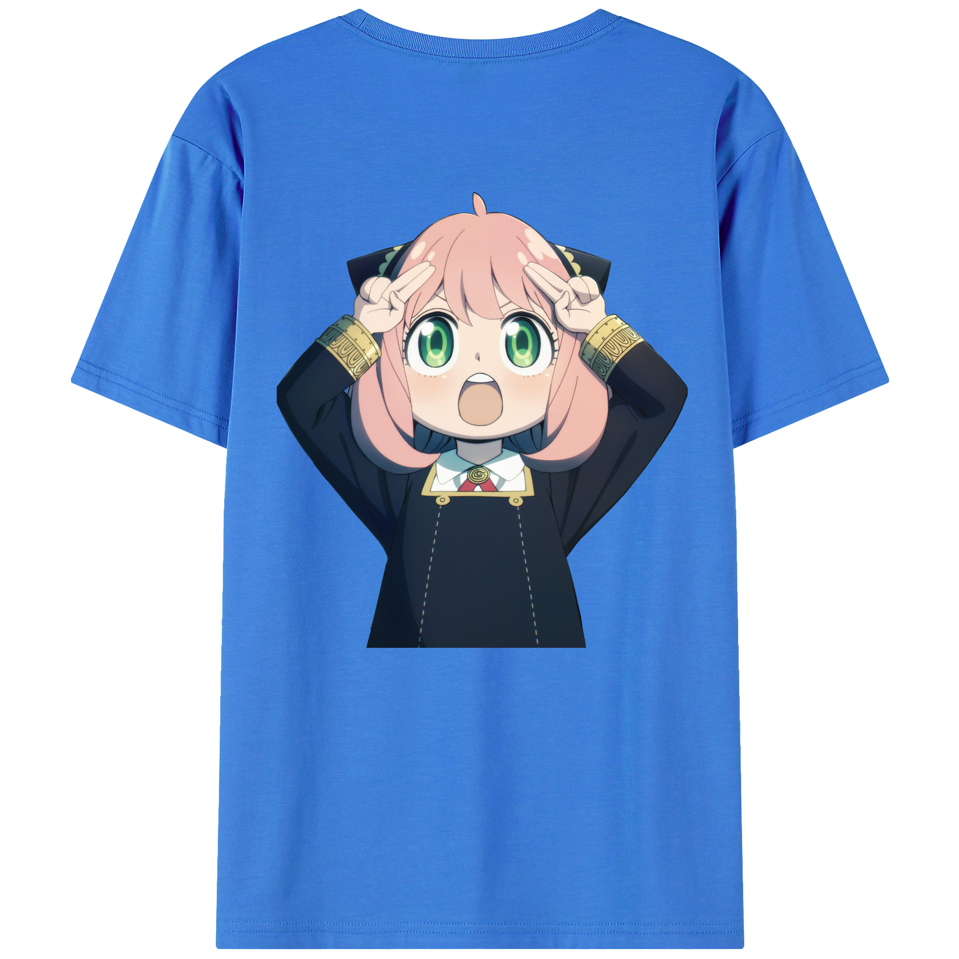 （画像用） SPY×FAMILY间谍家家酒 綿100％ メンズ半袖Tシャツ（バックプリント） 通気性