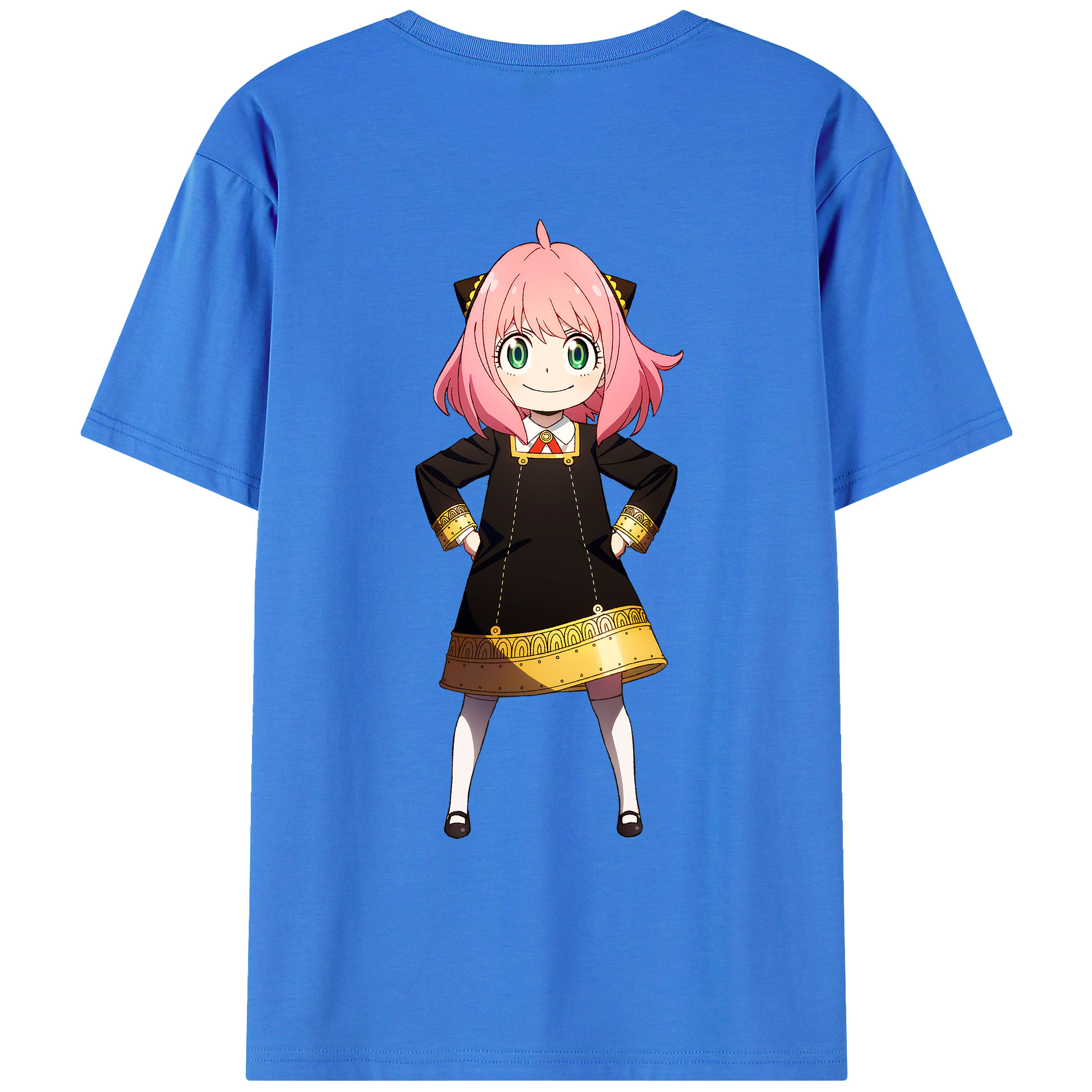 （画像用） SPY×FAMILY间谍家家酒 綿100％ メンズ半袖Tシャツ（バックプリント） 通気性