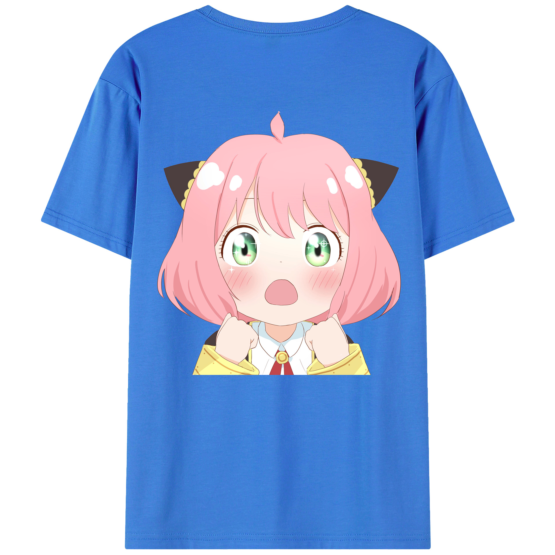 （画像用） SPY×FAMILY间谍家家酒 綿100％ メンズ半袖Tシャツ（バックプリント） 通気性