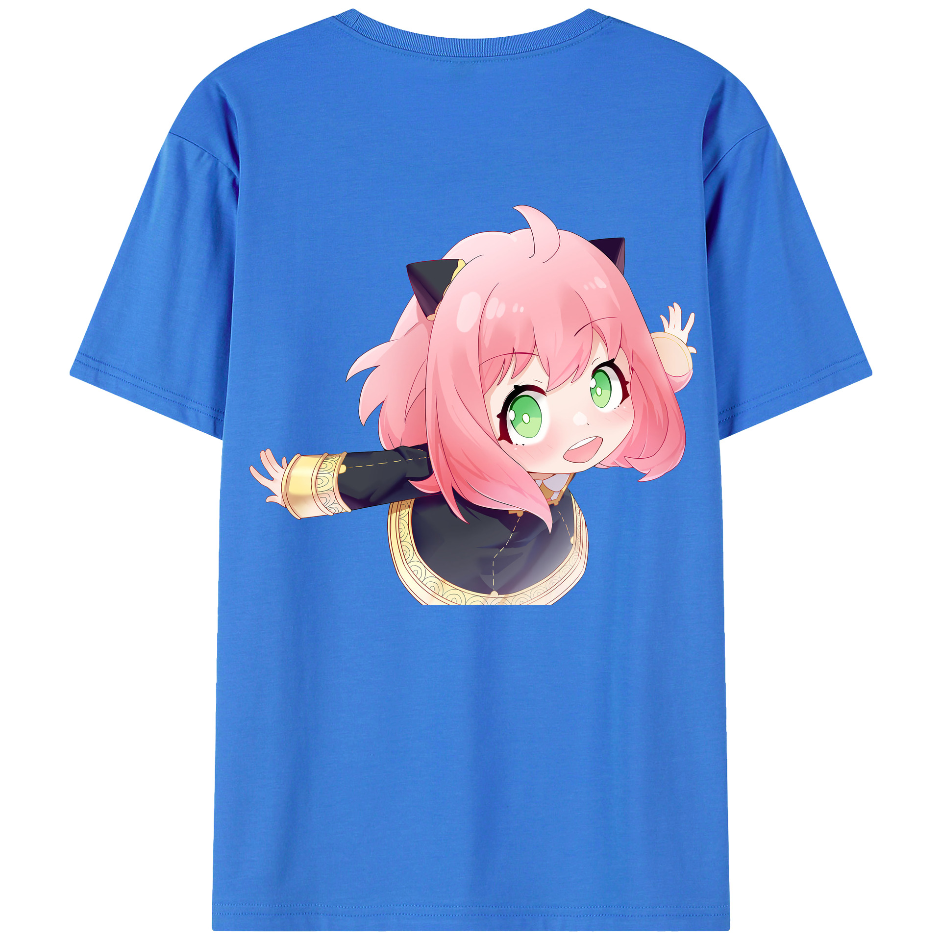 （画像用） SPY×FAMILY间谍家家酒 綿100％ メンズ半袖Tシャツ（バックプリント） 通気性