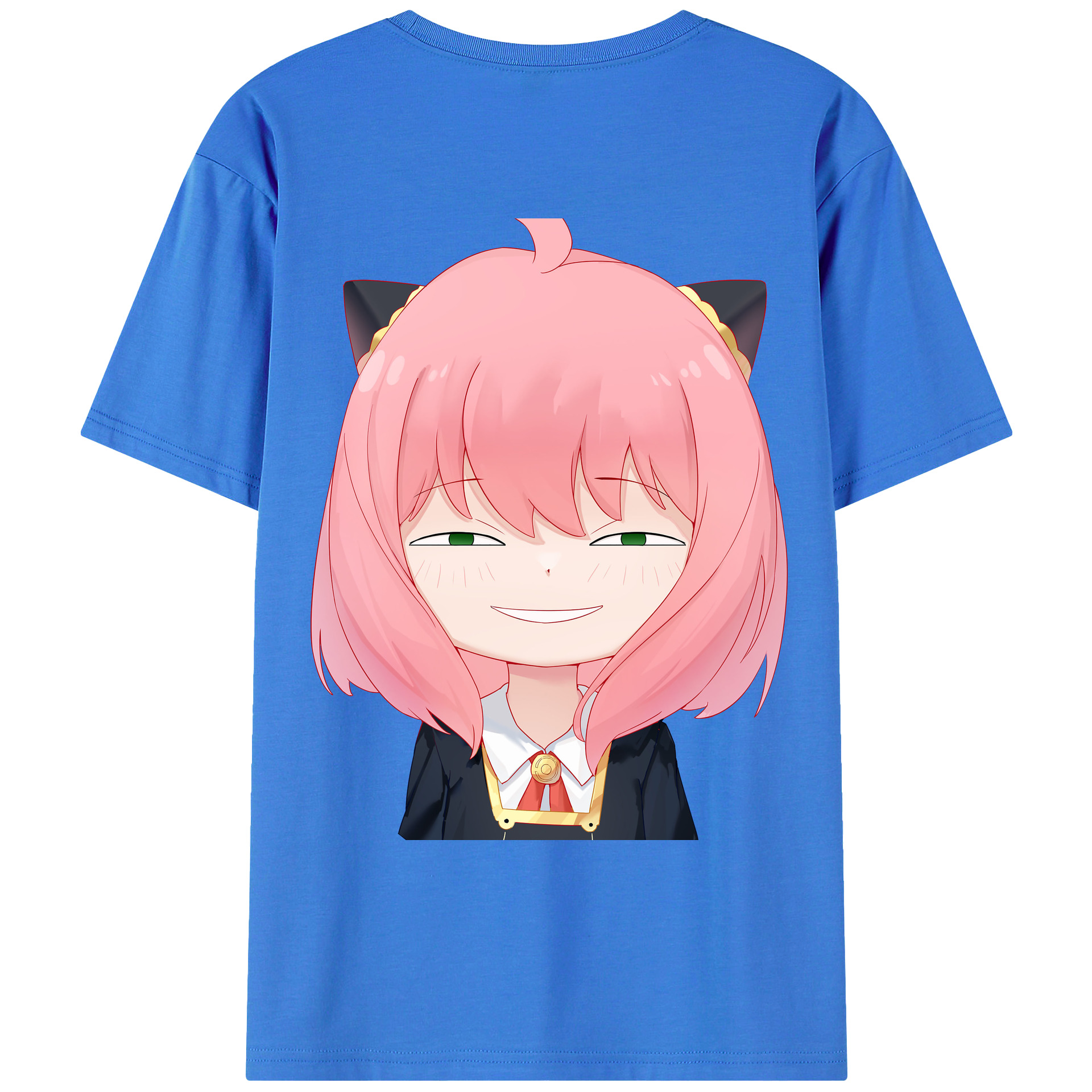 （画像用） SPY×FAMILY间谍家家酒 綿100％ メンズ半袖Tシャツ（バックプリント） 通気性