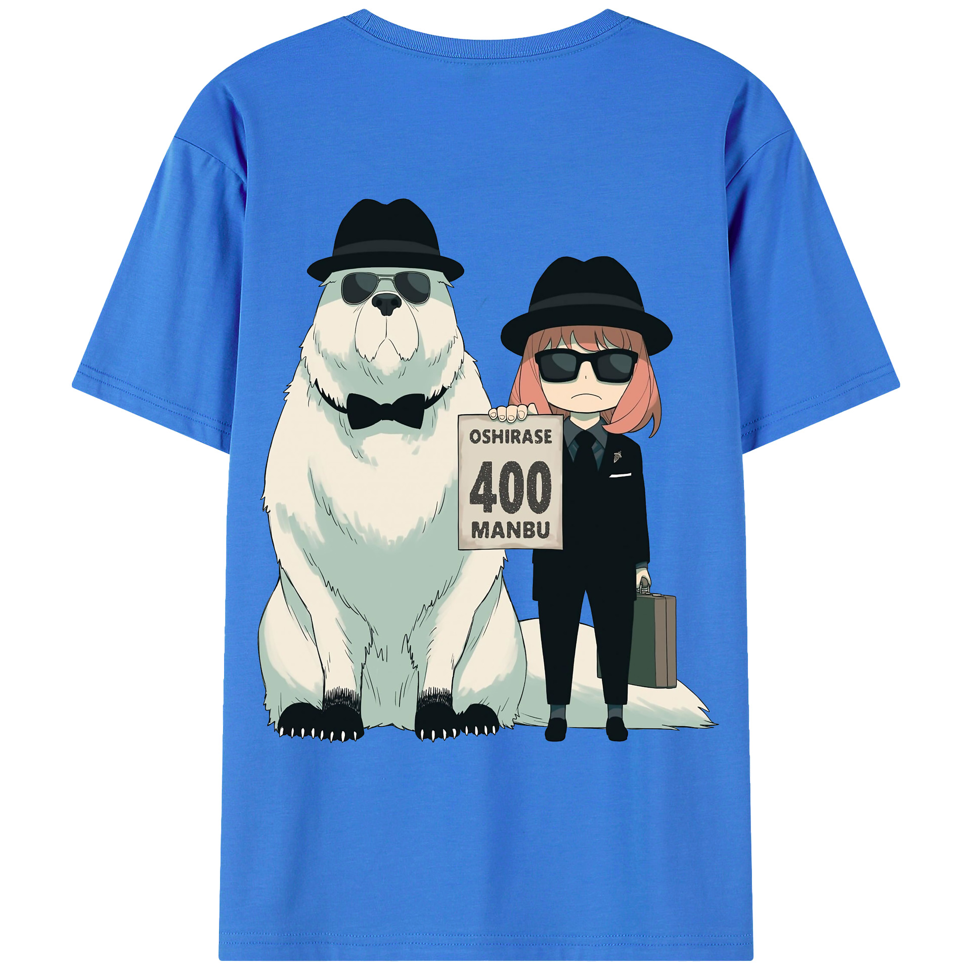 （画像用） SPY×FAMILY间谍家家酒 綿100％ メンズ半袖Tシャツ（バックプリント） 通気性