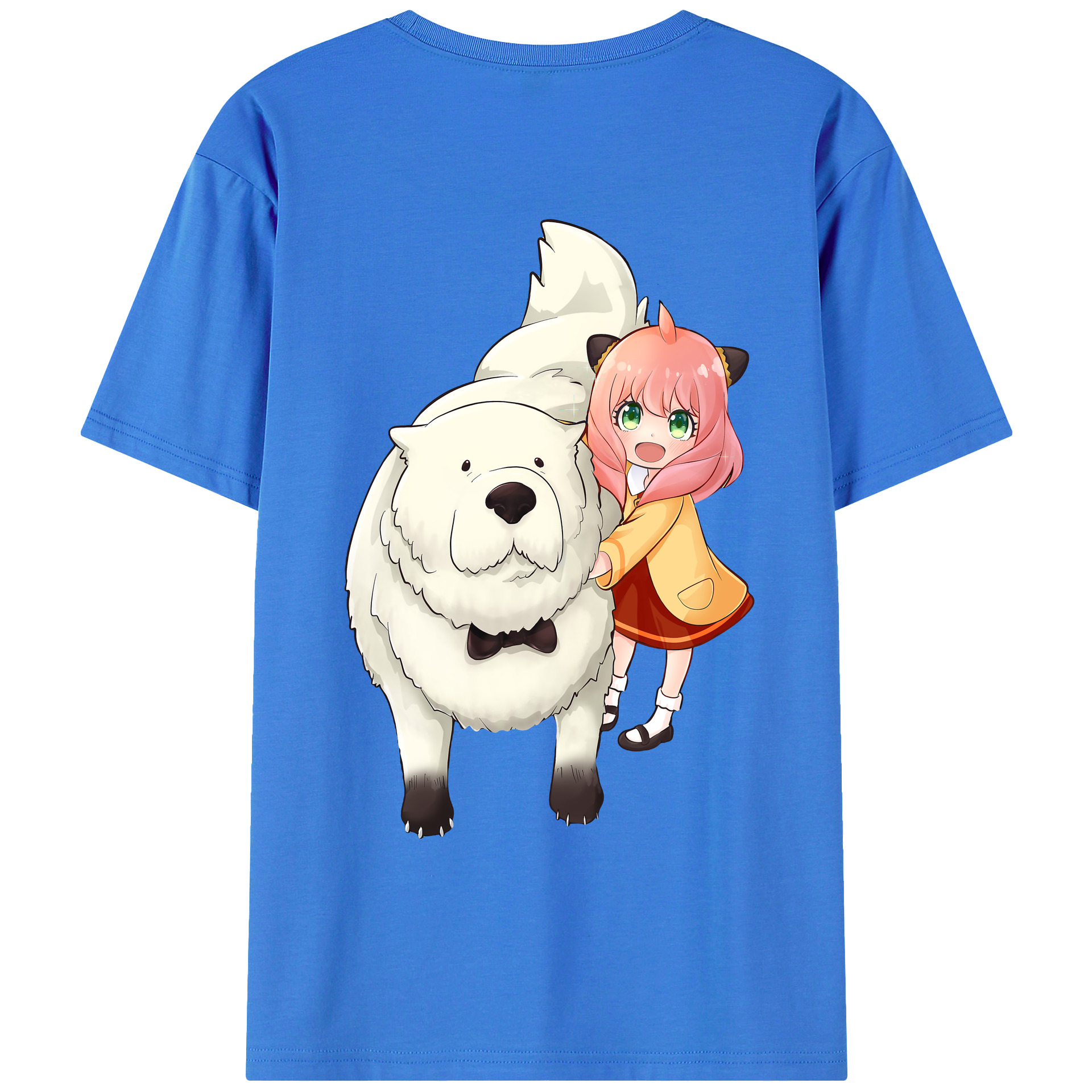 （画像用） SPY×FAMILY间谍家家酒 綿100％ メンズ半袖Tシャツ（バックプリント） 通気性
