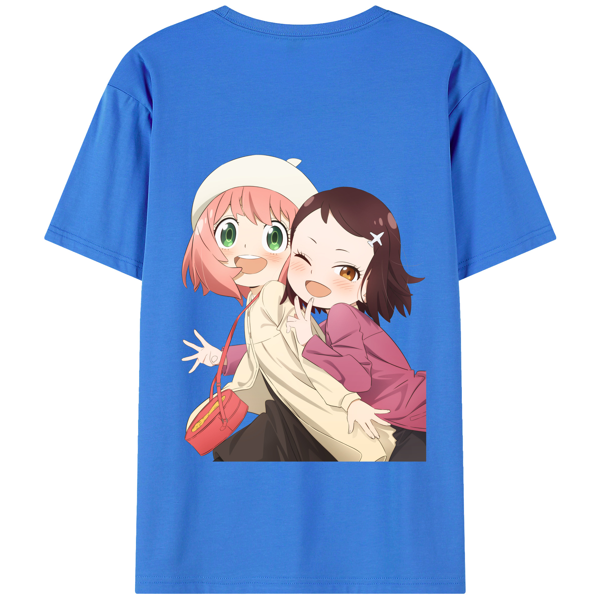 （画像用） SPY×FAMILY间谍家家酒 綿100％ メンズ半袖Tシャツ（バックプリント） 通気性