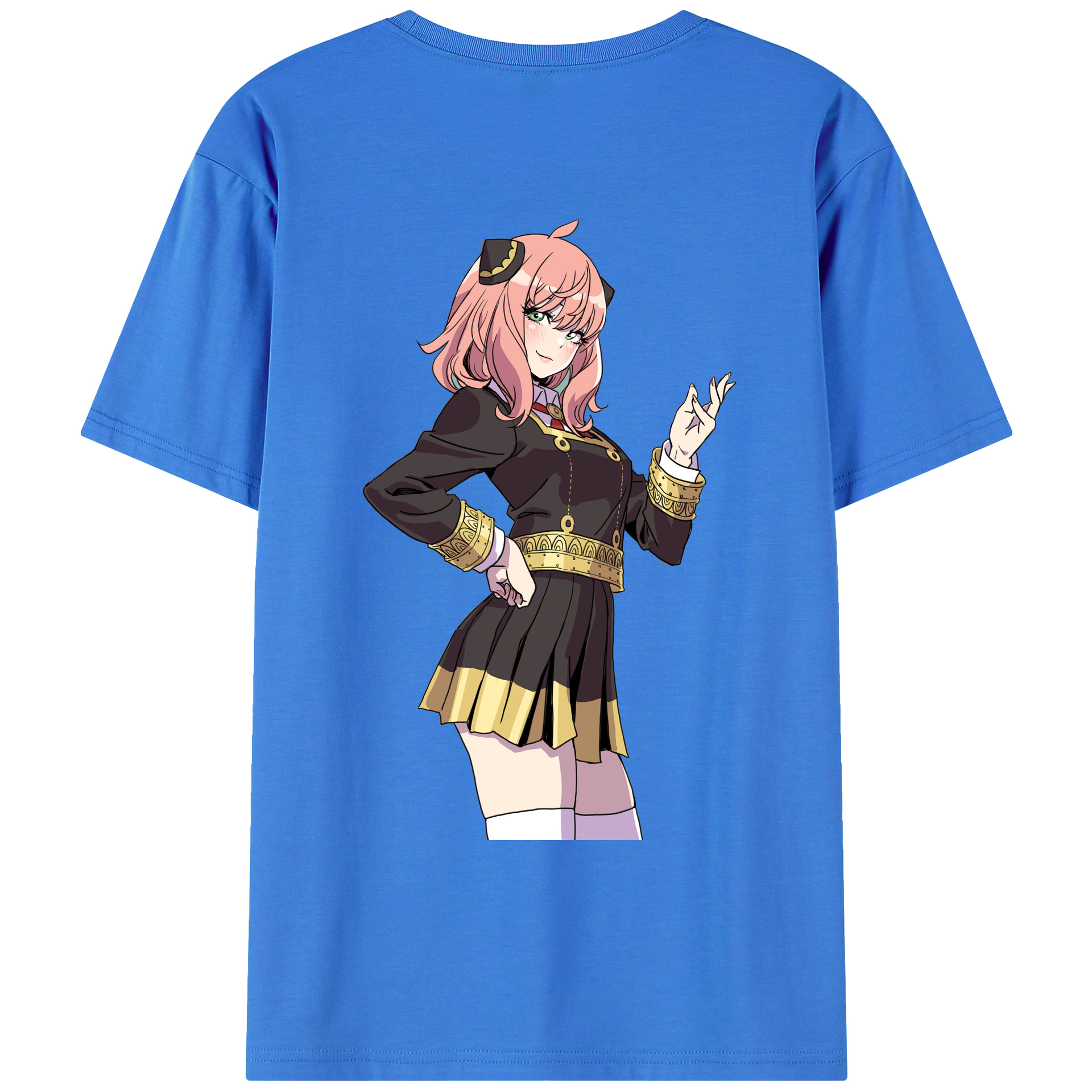 （画像用） SPY×FAMILY间谍家家酒 綿100％ メンズ半袖Tシャツ（バックプリント） 通気性