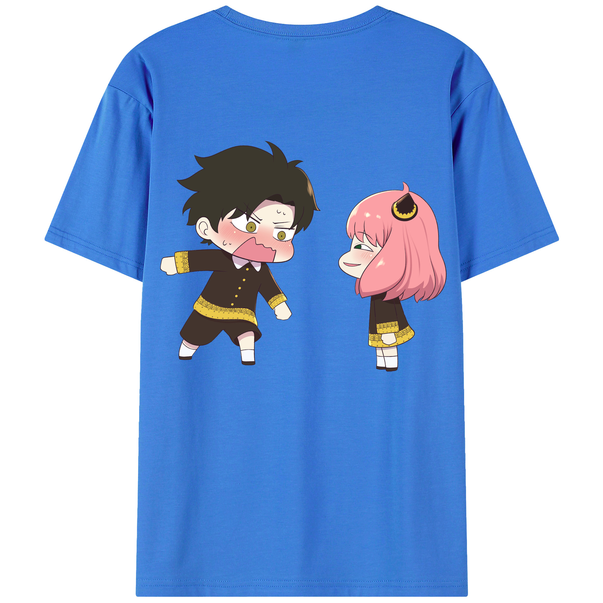 （画像用） SPY×FAMILY间谍家家酒 綿100％ メンズ半袖Tシャツ（バックプリント） 通気性