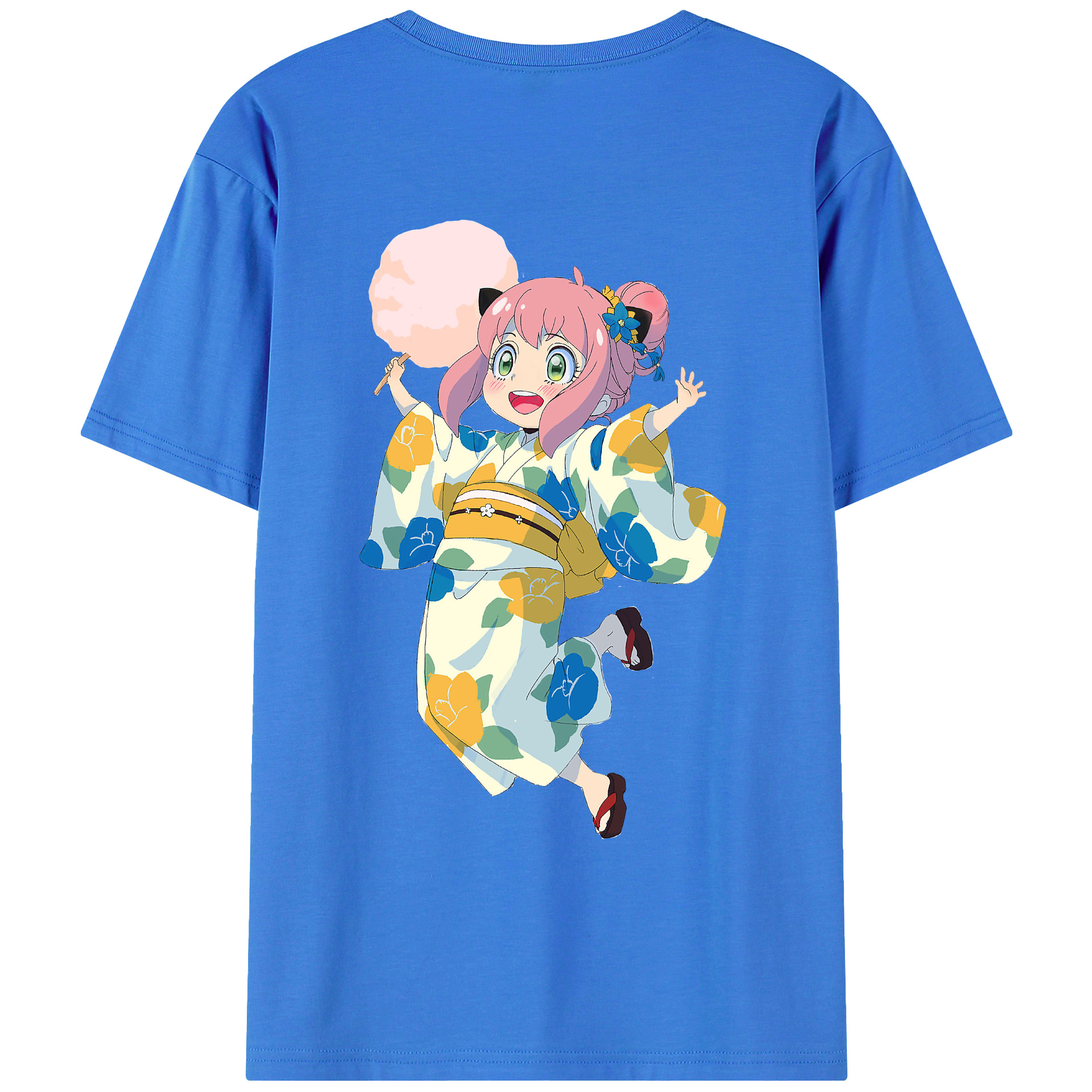 （画像用） SPY×FAMILY间谍家家酒 綿100％ メンズ半袖Tシャツ（バックプリント） 通気性