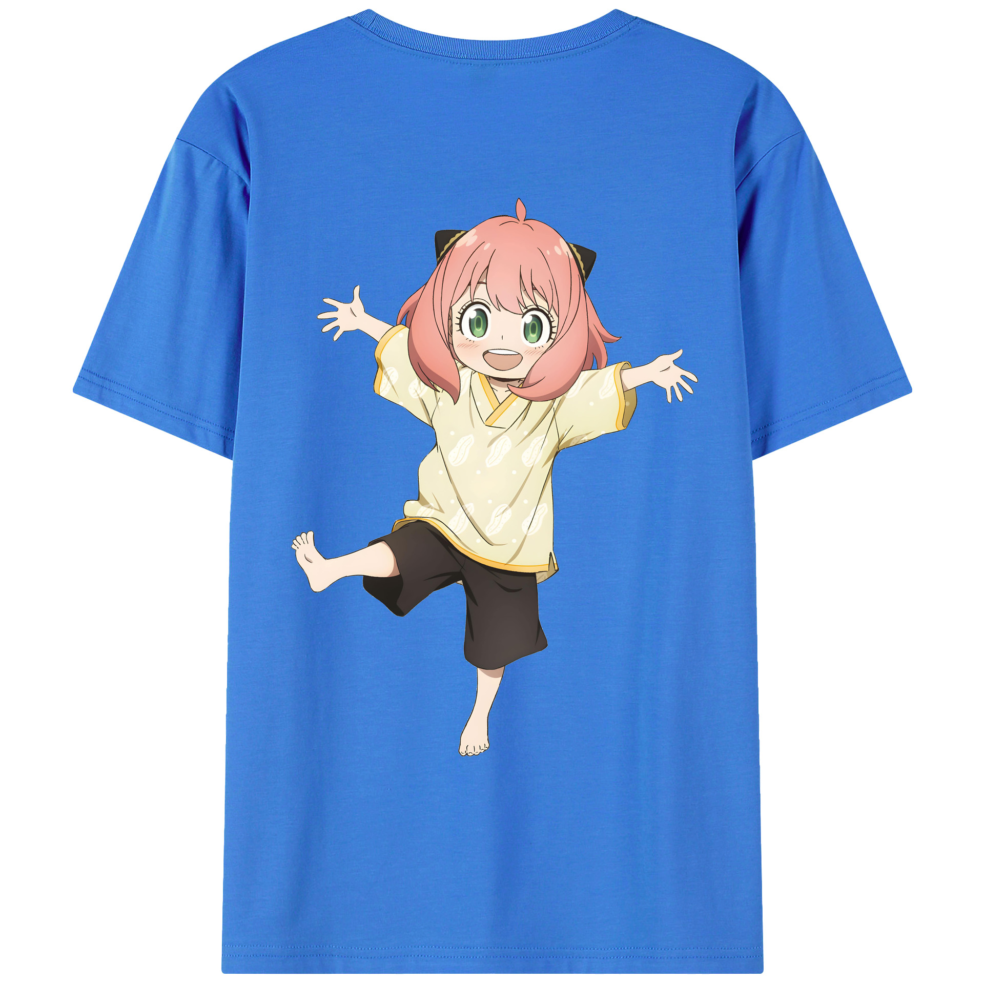 （画像用） SPY×FAMILY间谍家家酒 綿100％ メンズ半袖Tシャツ（バックプリント） 通気性