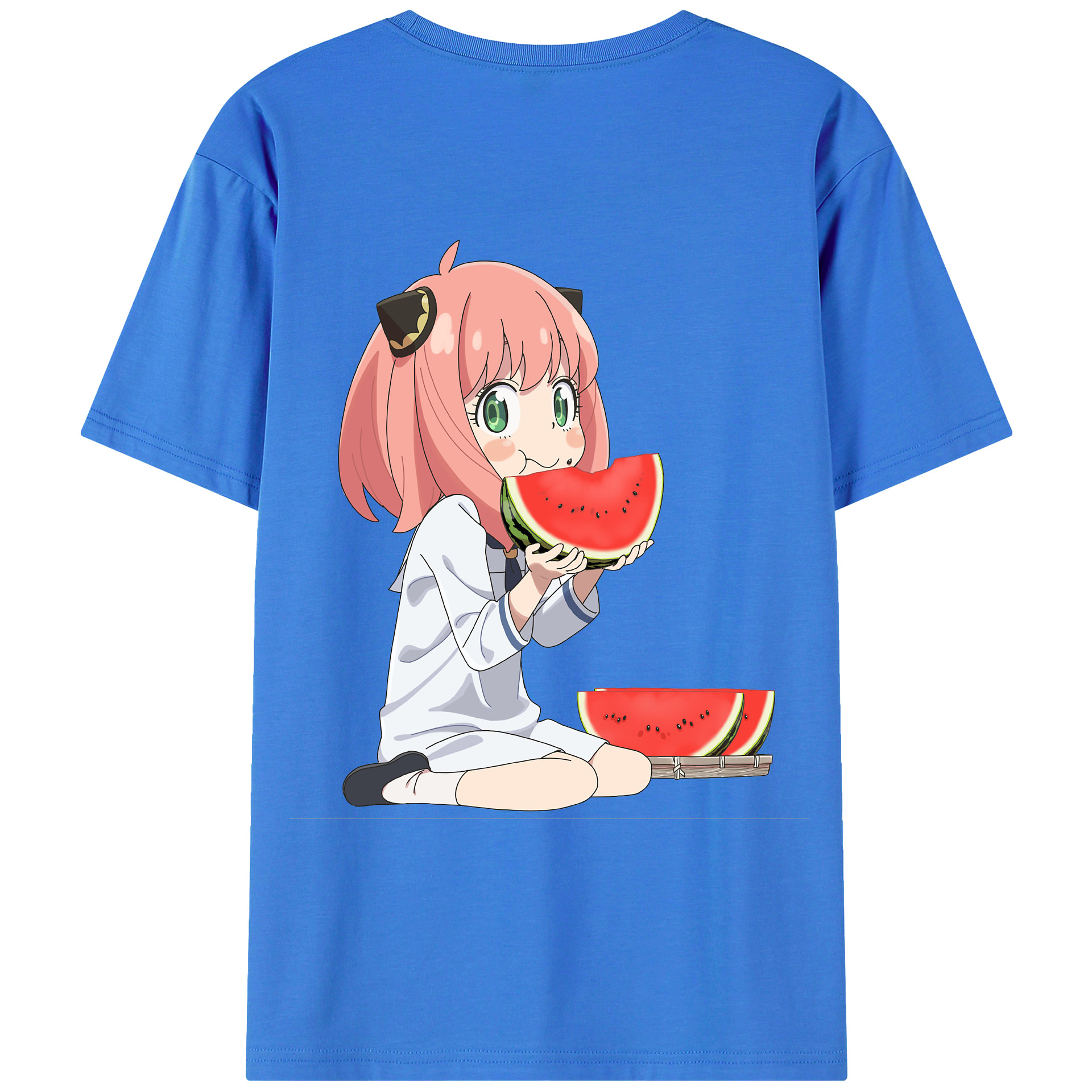 （画像用） SPY×FAMILY间谍家家酒 綿100％ メンズ半袖Tシャツ（バックプリント） 通気性