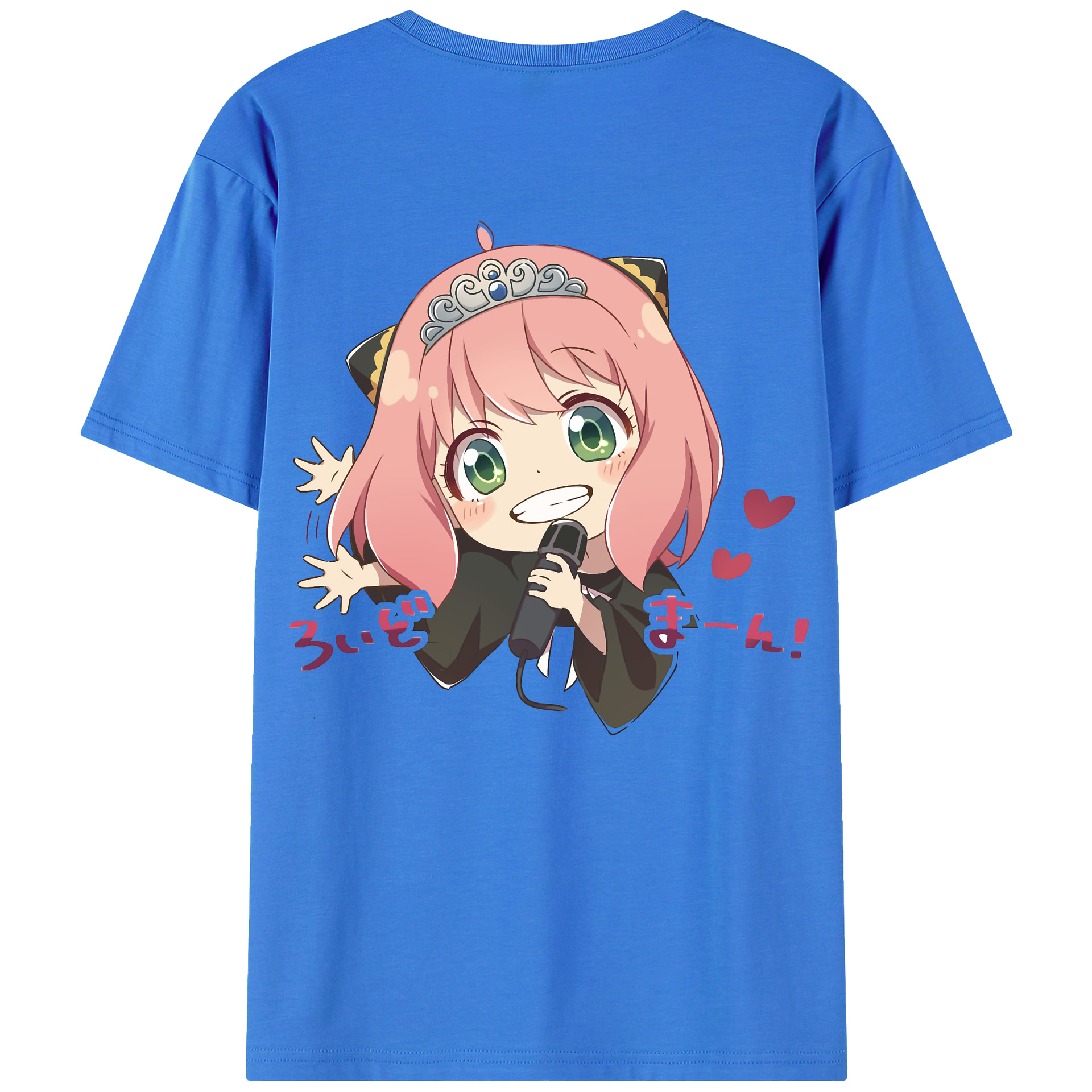 （画像用） SPY×FAMILY间谍家家酒 綿100％ メンズ半袖Tシャツ（バックプリント） 通気性